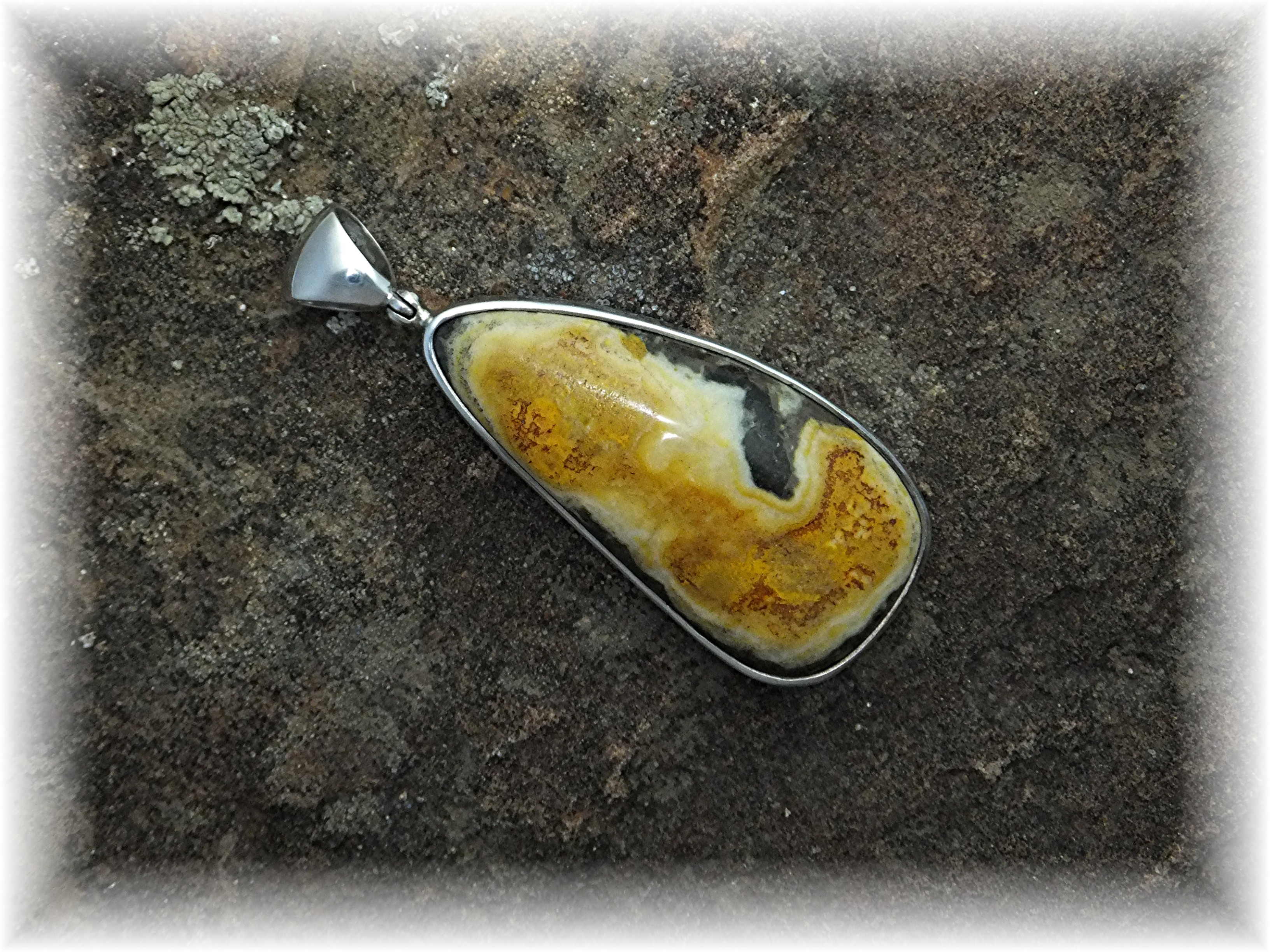 Pendant Sterling Silver Eclipse Jasper Starborn