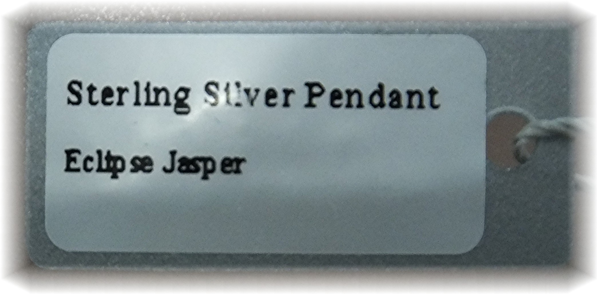 Pendant Sterling Silver Eclipse Jasper Starborn