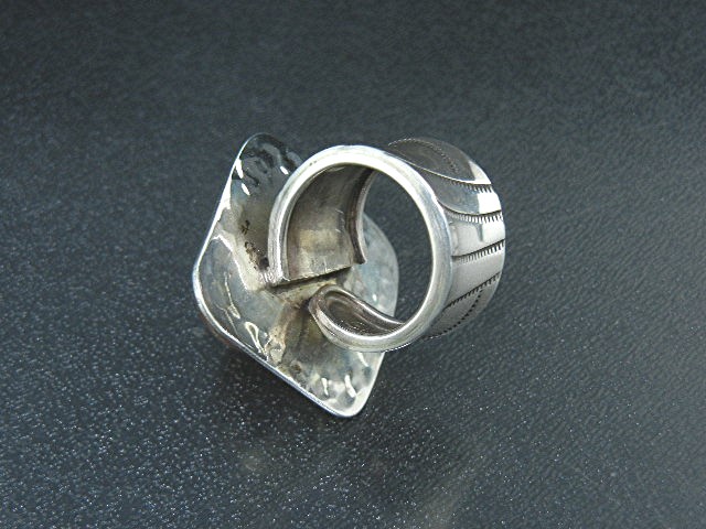 David Troutman Pink Gold Rutilated Quartz Sterling Silv
