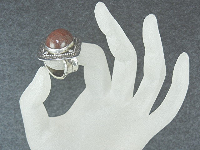 David Troutman Pink Gold Rutilated Quartz Sterling Silv