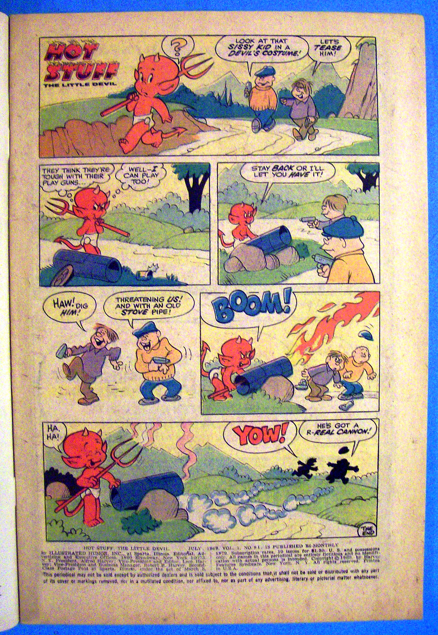 Hot Stuff Comic #91 July 1969 The Little Devil