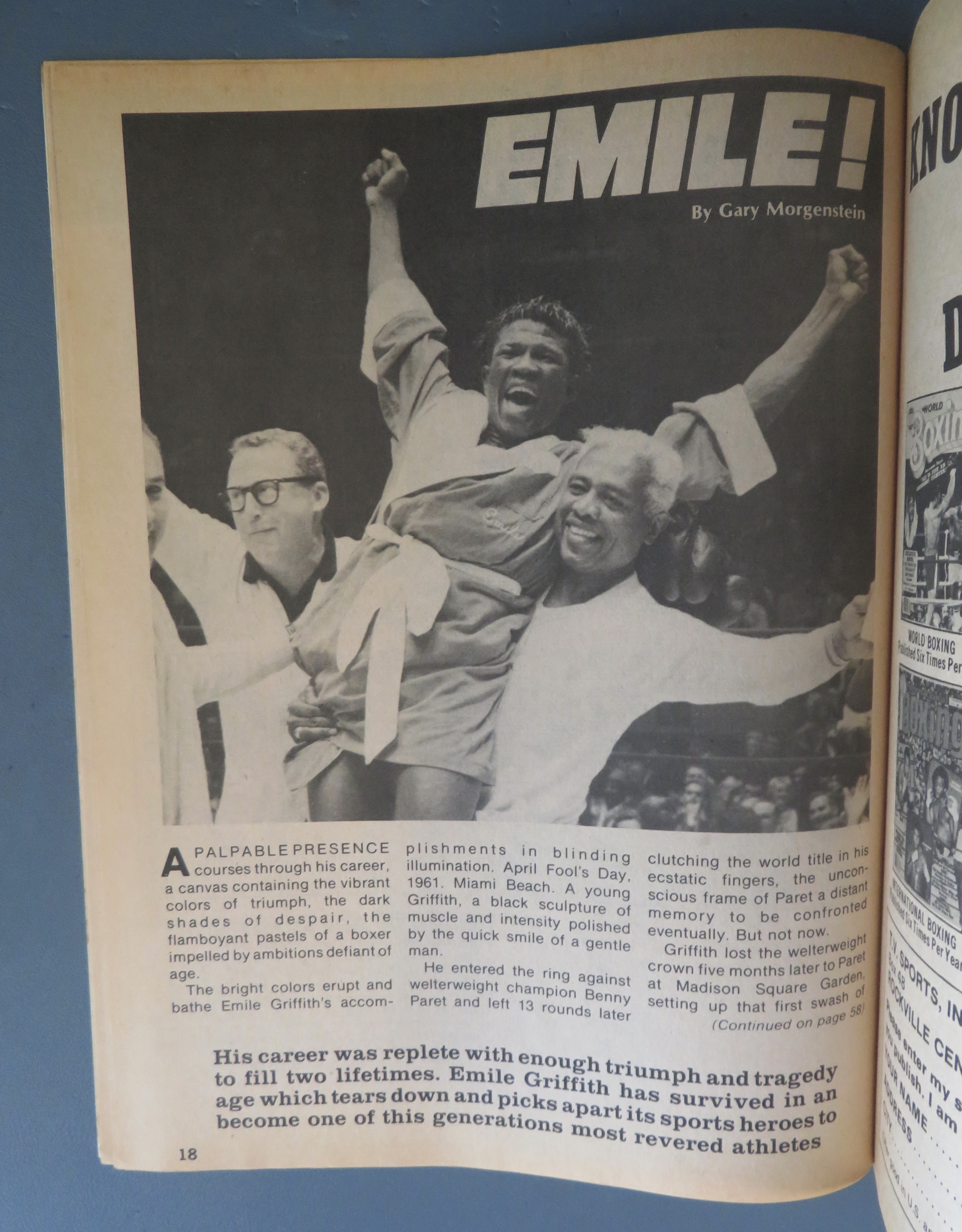 Big Book Of Boxing Magazine January 1979 Super 70's