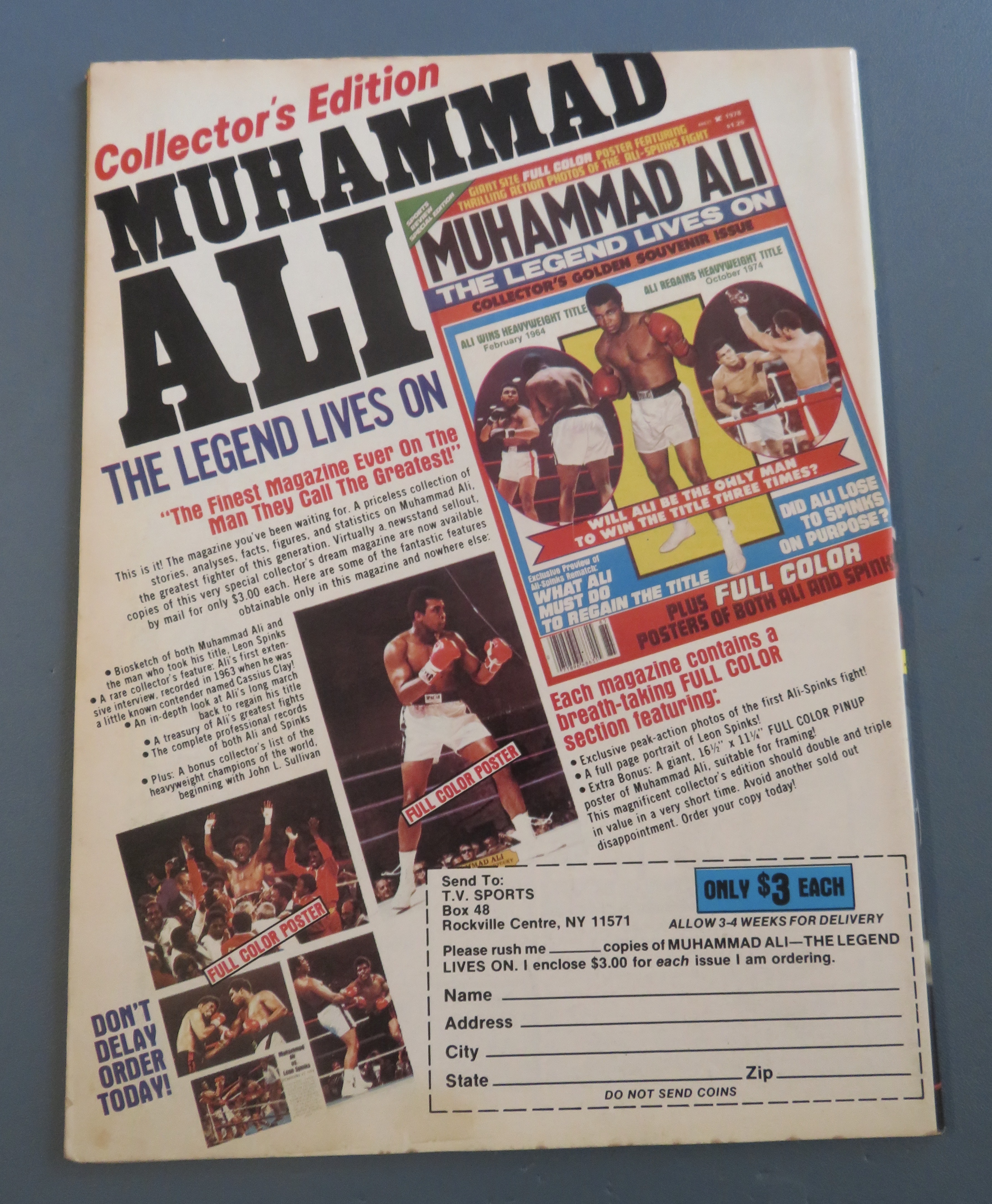 Big Book Of Boxing Magazine January 1979 Super 70's