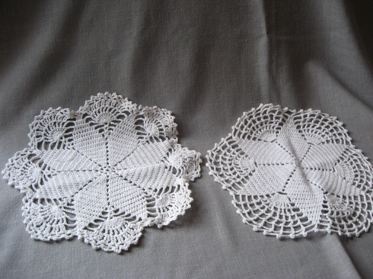 Pair of Star Doilies