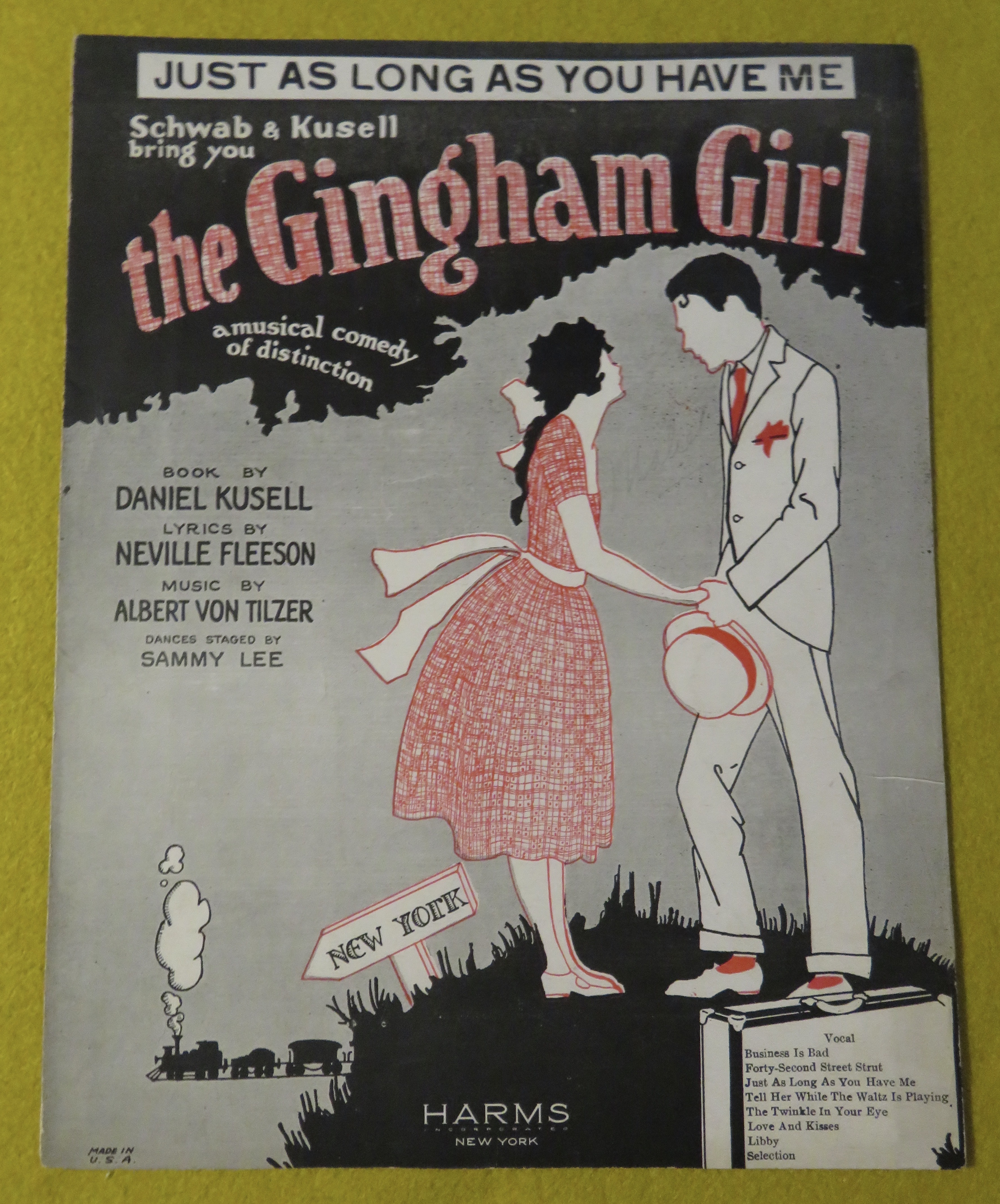 1922 Just As Long As You Have Me Sheet Music
