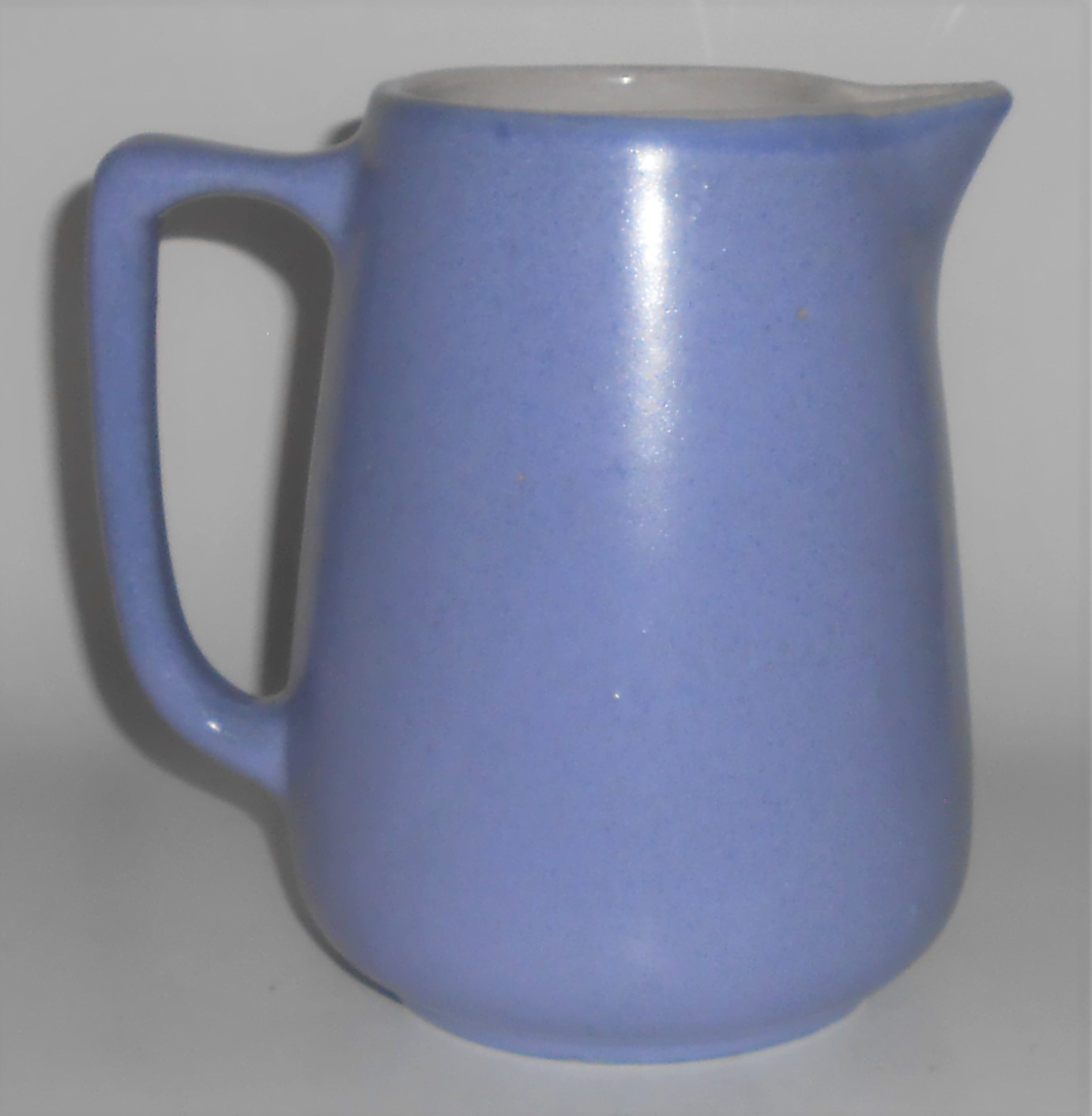 Zaneville Stoneware Pottery #42 Blue/White Duotone Pitc