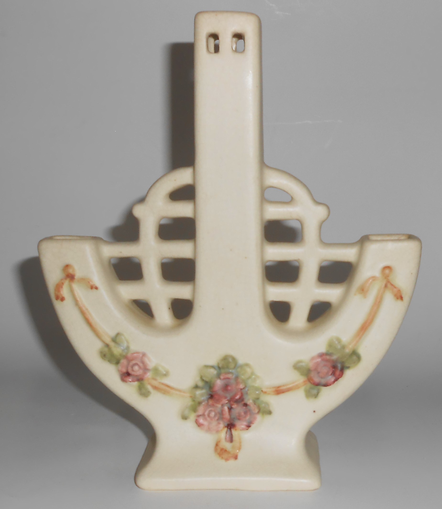 Weller Art Pottery Roma Triple Bud Vase