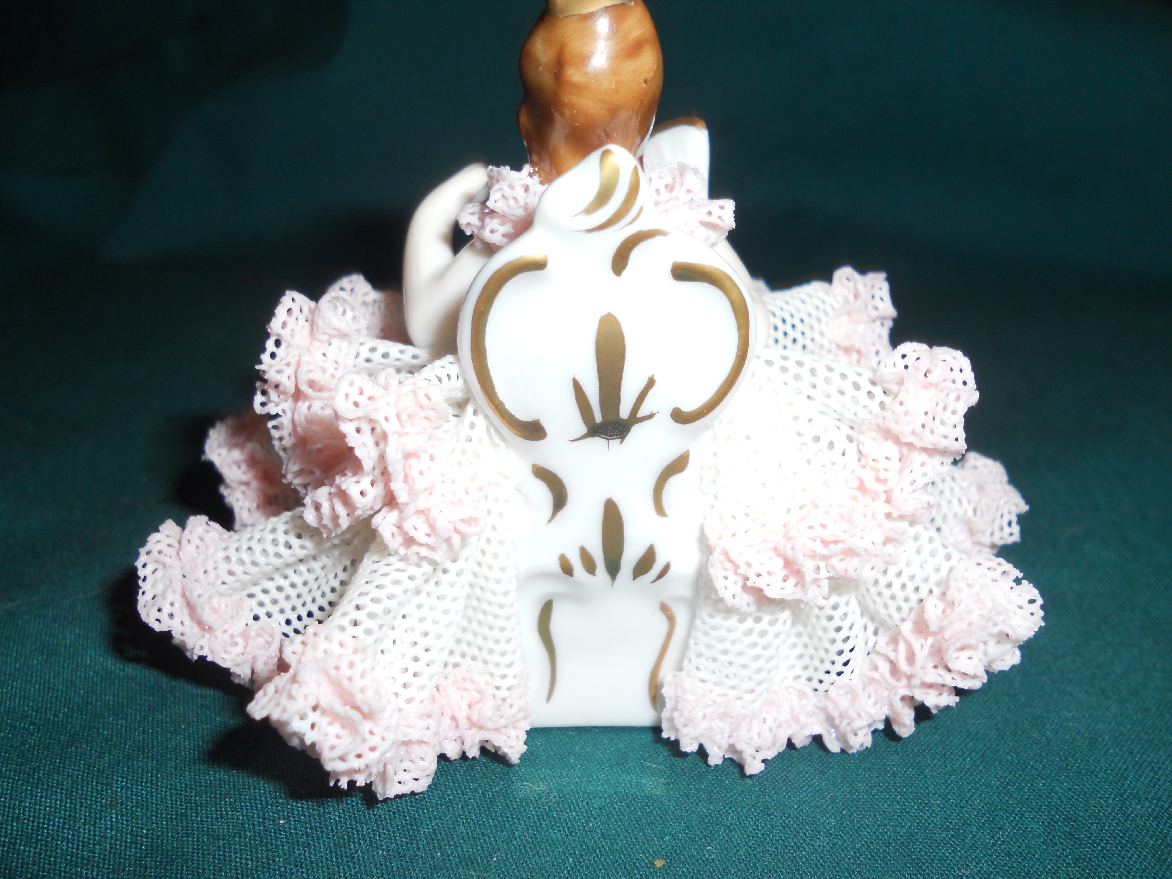 Dresden Lady Figurine Porcelain Lace