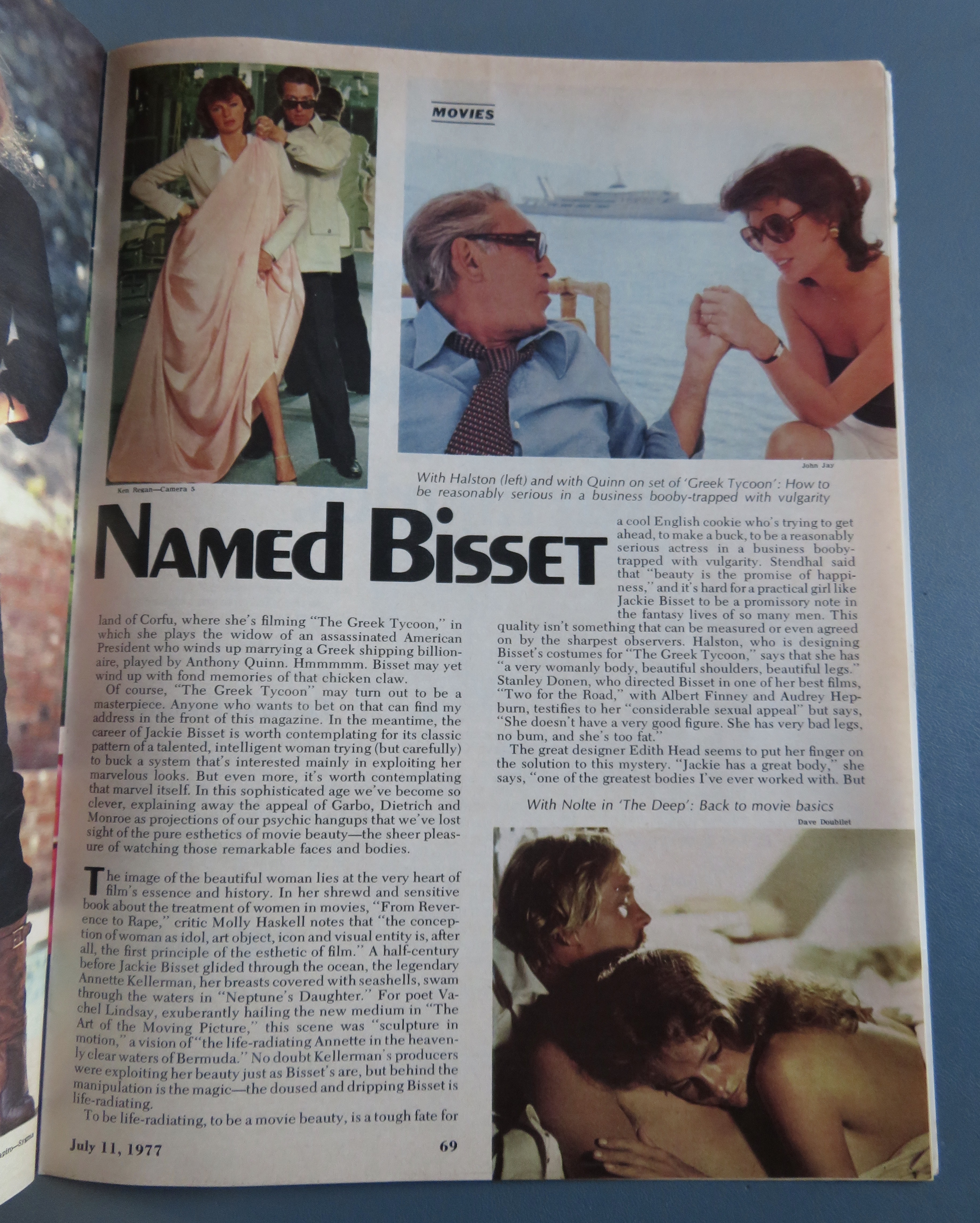 Newsweek Magazine-July 11, 1977-Jacqueline Bisset