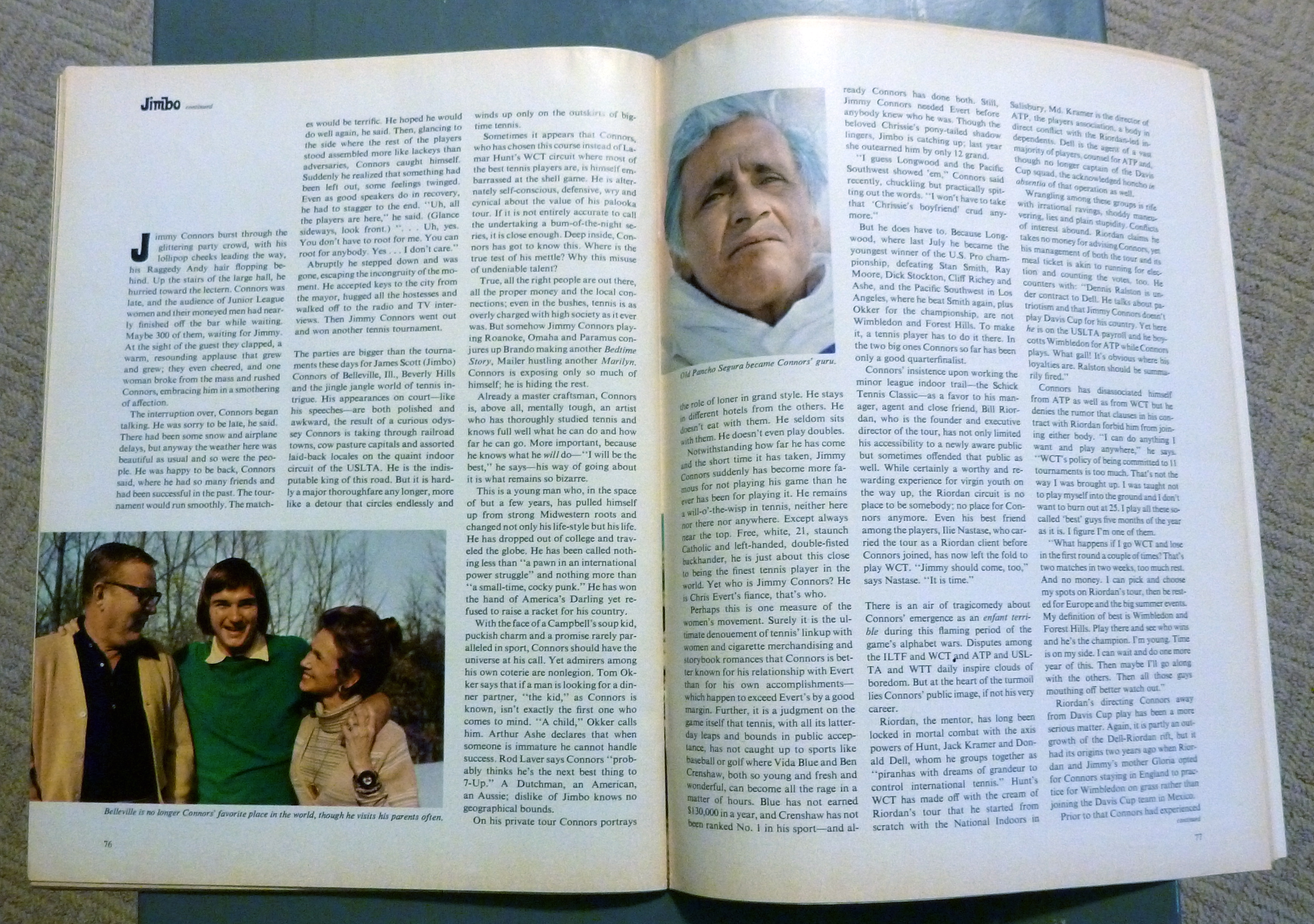 Sports Illustrated Magazine-March 4, 1974-Jimmy Connors