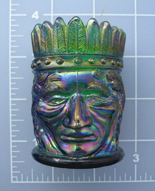 Carnival Glass Native Ameerican Toothpick Joe St Clair