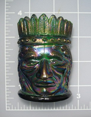 Carnival Glass Native Ameerican Toothpick Joe St Clair