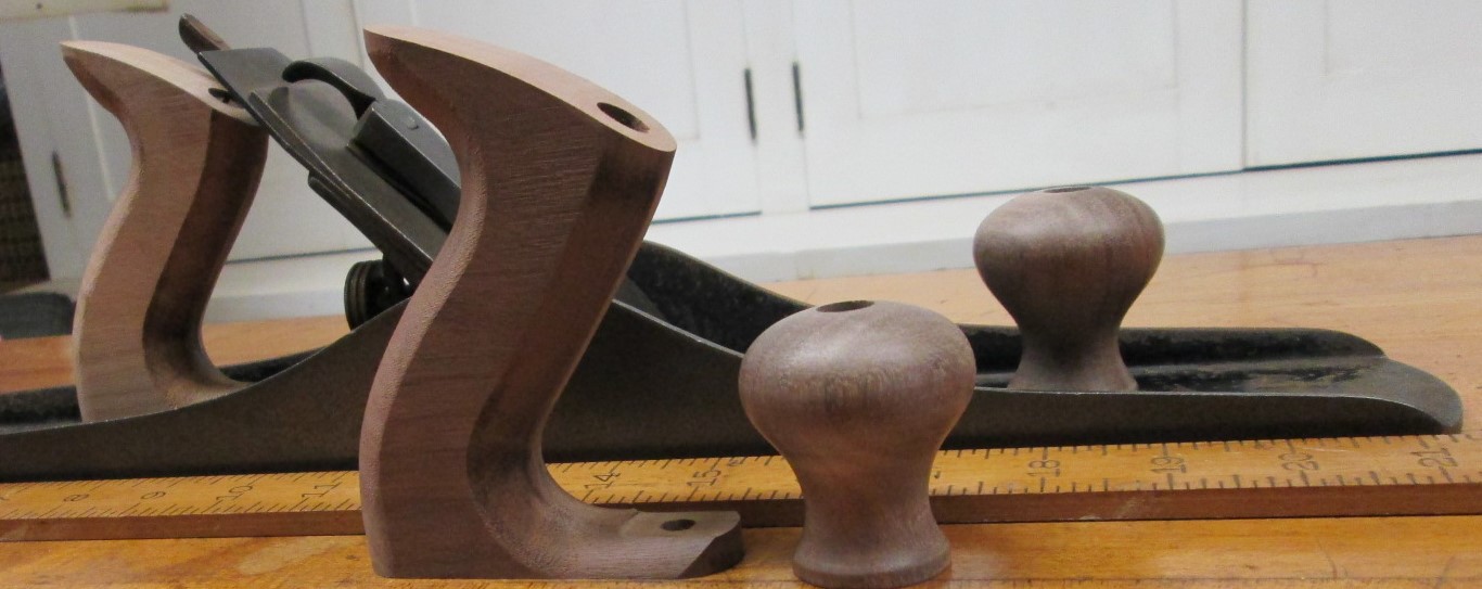 Stanley Plane Handle/Tote & Short Knob No. 5, 6, 7, 8 Walnut Replacement