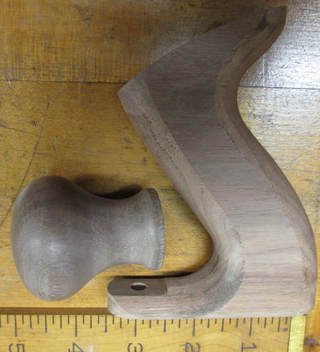 Stanley Plane Handle/Tote & Short Knob No. 5, 6, 7, 8 Walnut Replacement