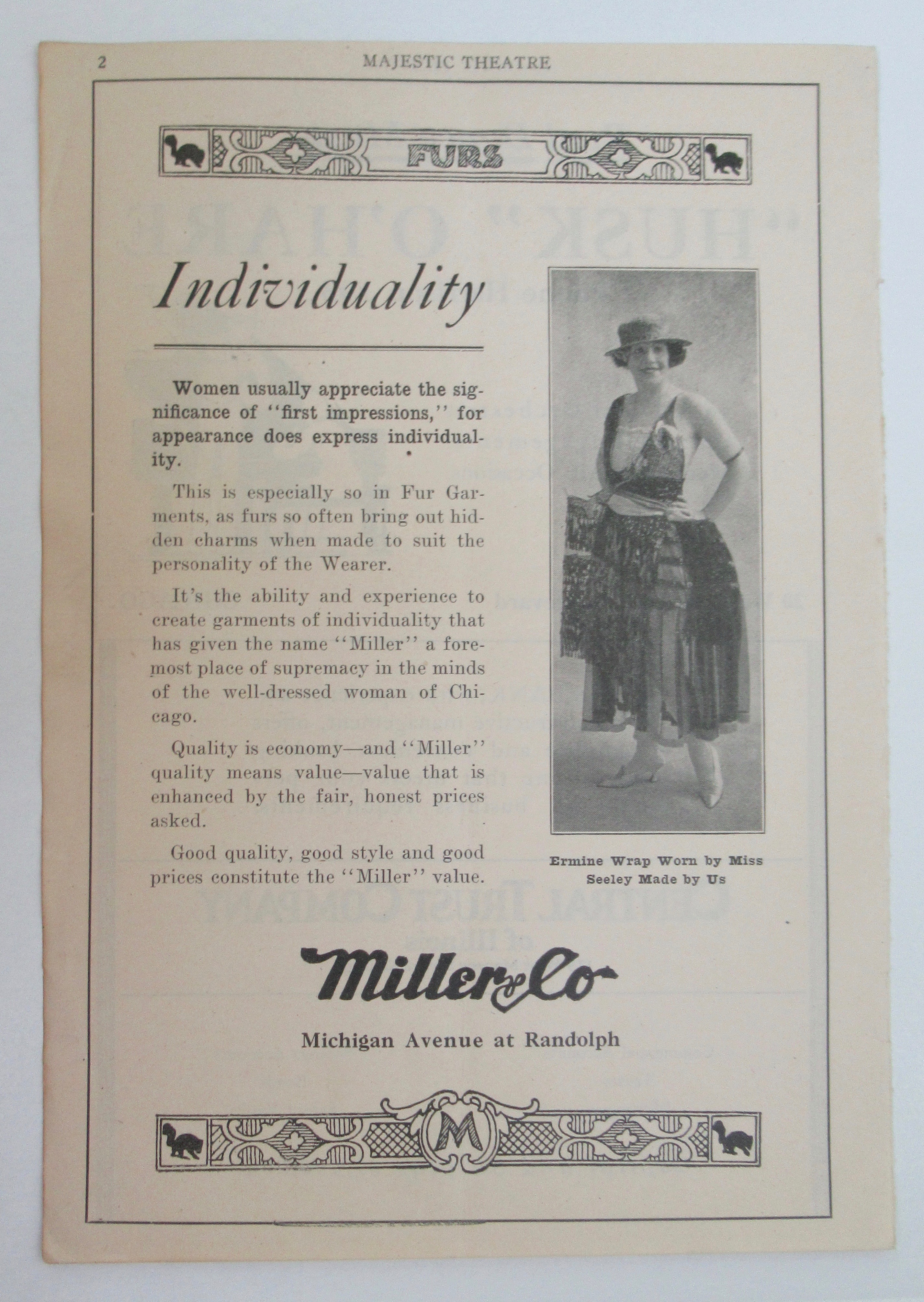 1920's Miller & Company with Individuality