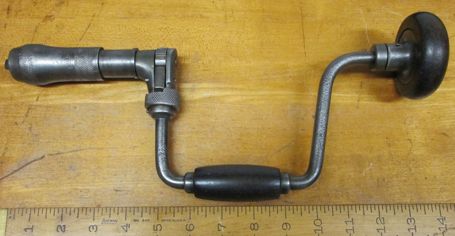 Millers Falls Ratchet Auger Brace 8 inch No. 63 ca 1880