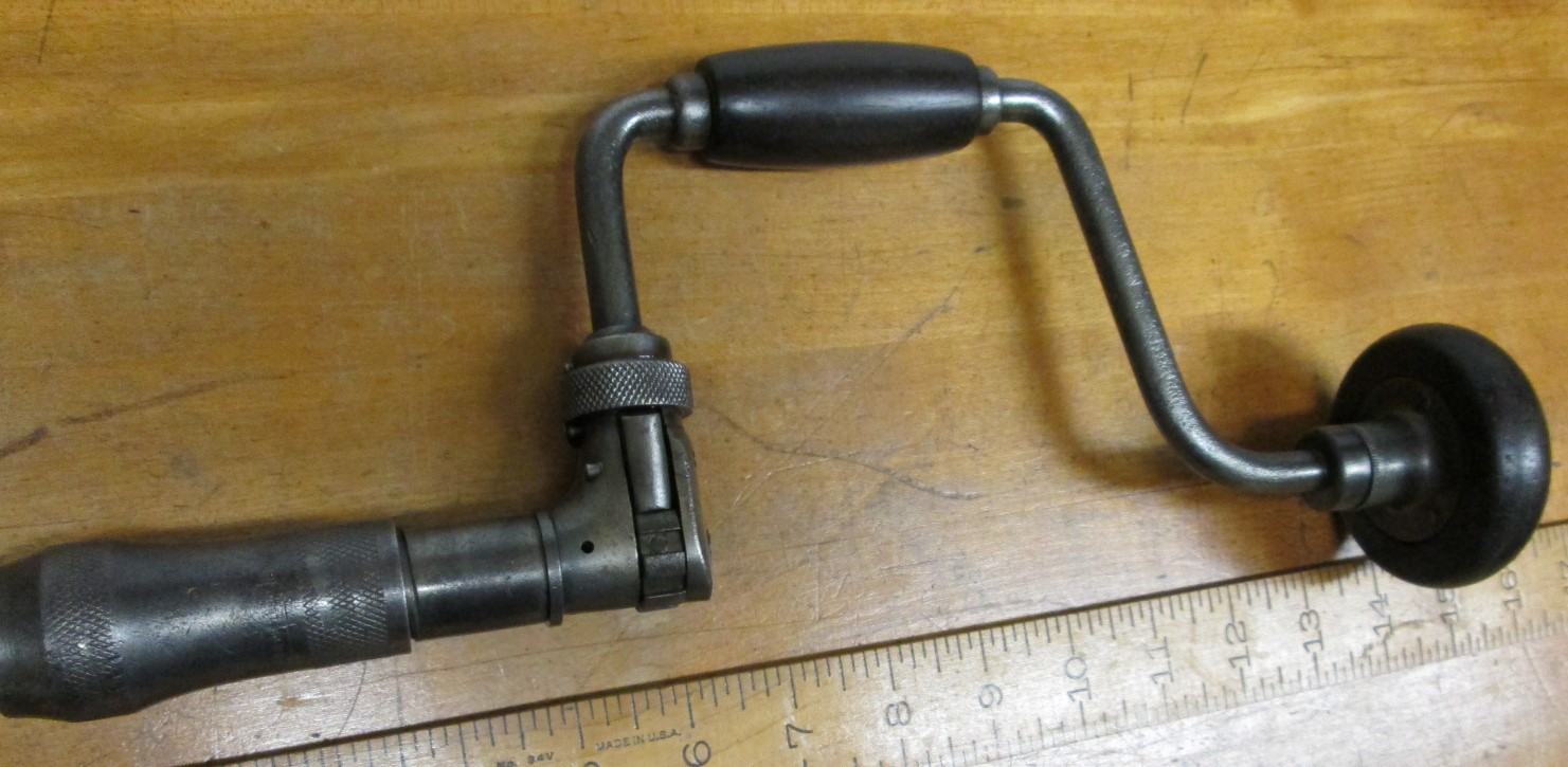 Millers Falls Ratchet Auger Brace 8 inch No. 63 ca 1880