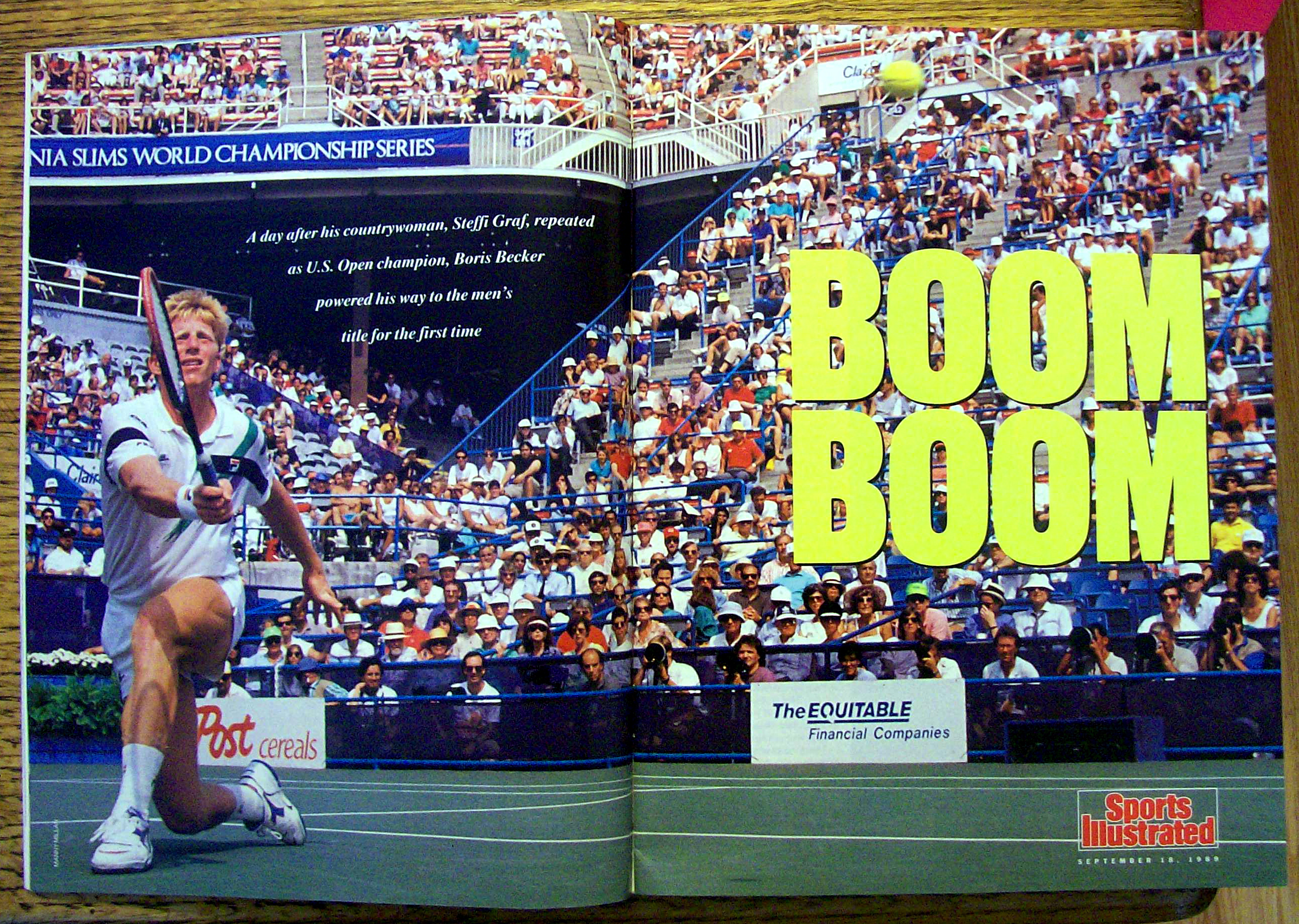 Sports Illustrated Magazine-Sept 18, 1989-Boris Becker