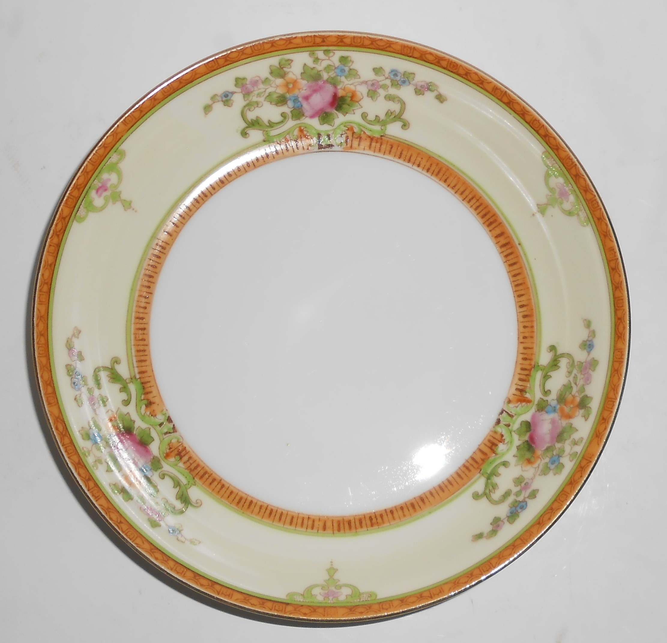 Noritake Porcelain China Floral w/Gold Soup/Cereal Bowl