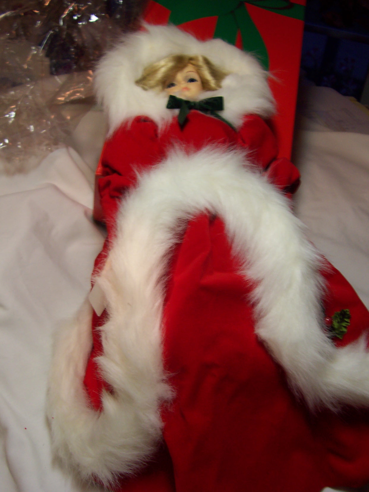 Miss Santa Brinns 1997 Porcelain Doll MIB