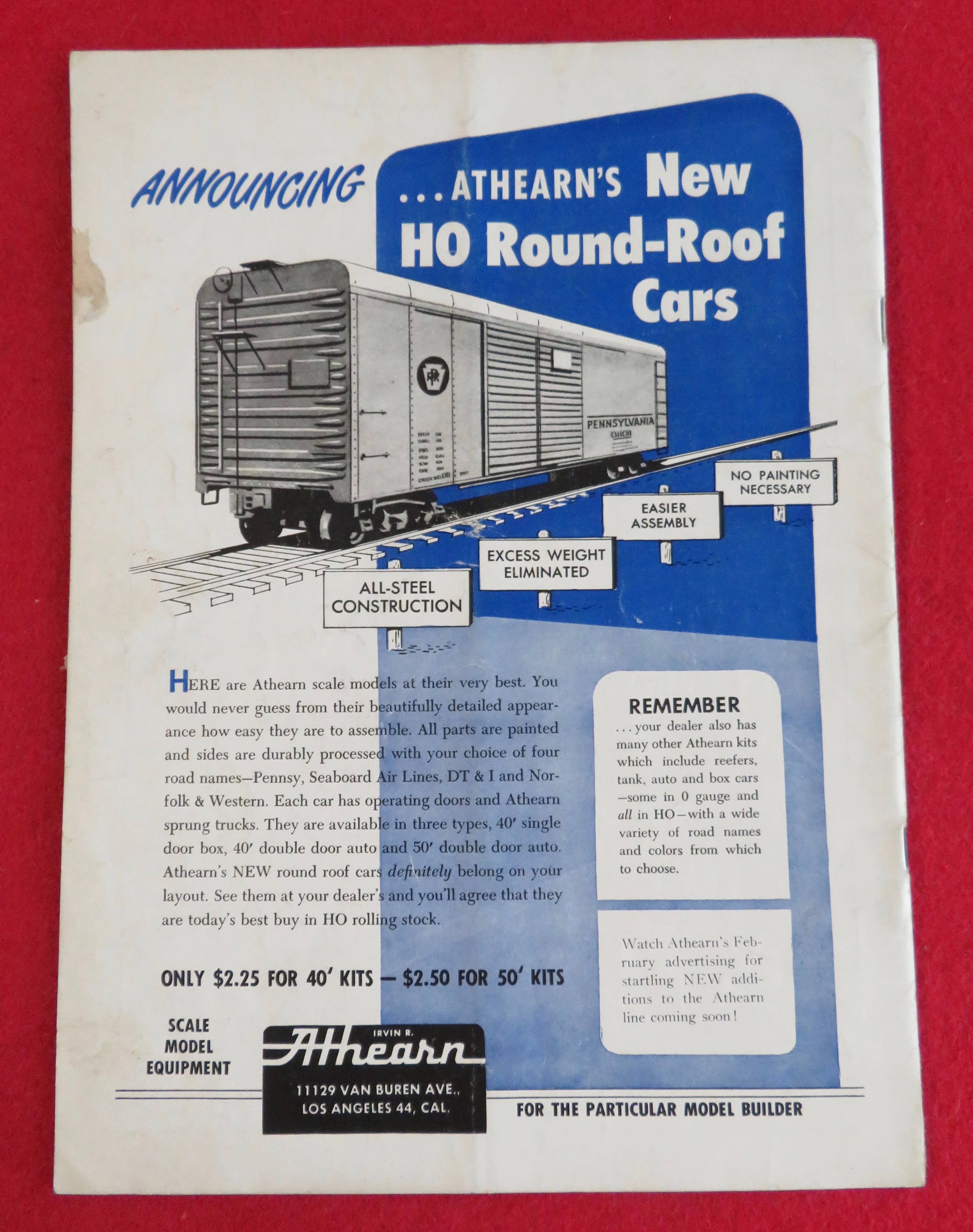 Railroad Model Craftsman Magazine January 1951