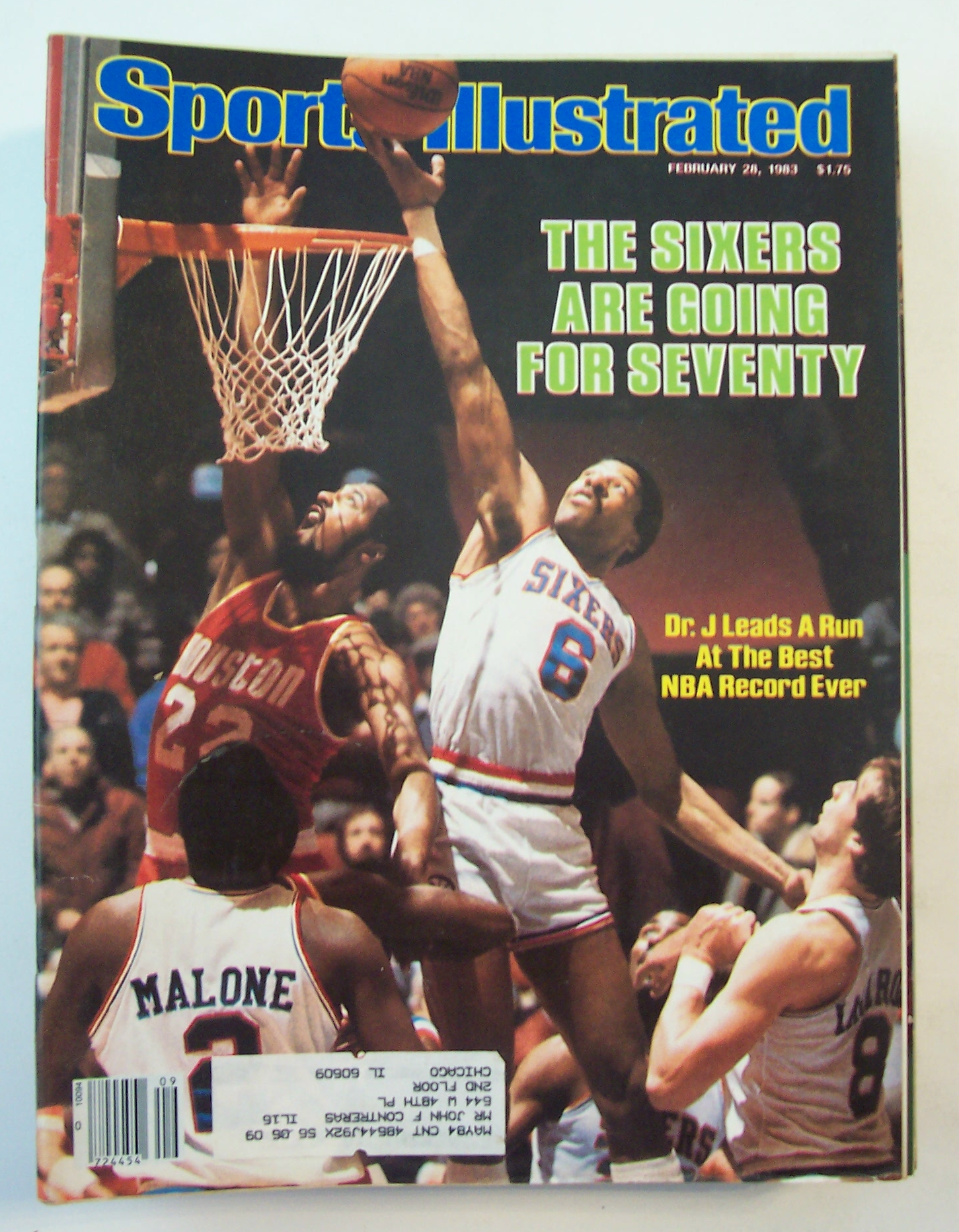 Sports Illustrated Magazine-February 28, 1983-Dr. J