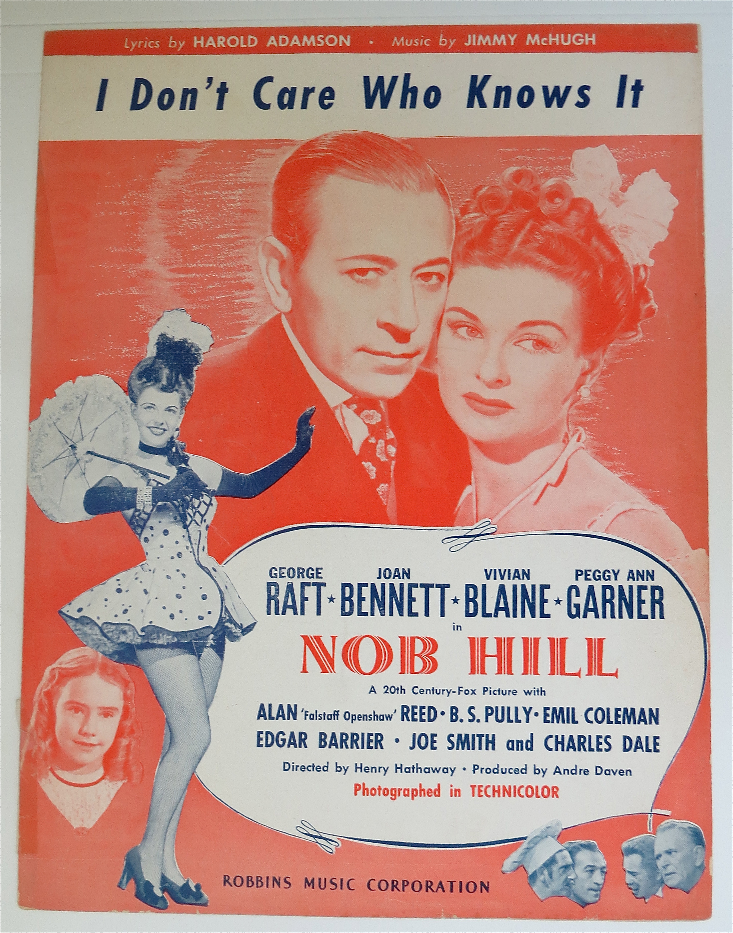 1944 I Don't Care Who Knows It w/ Raft & Bennett