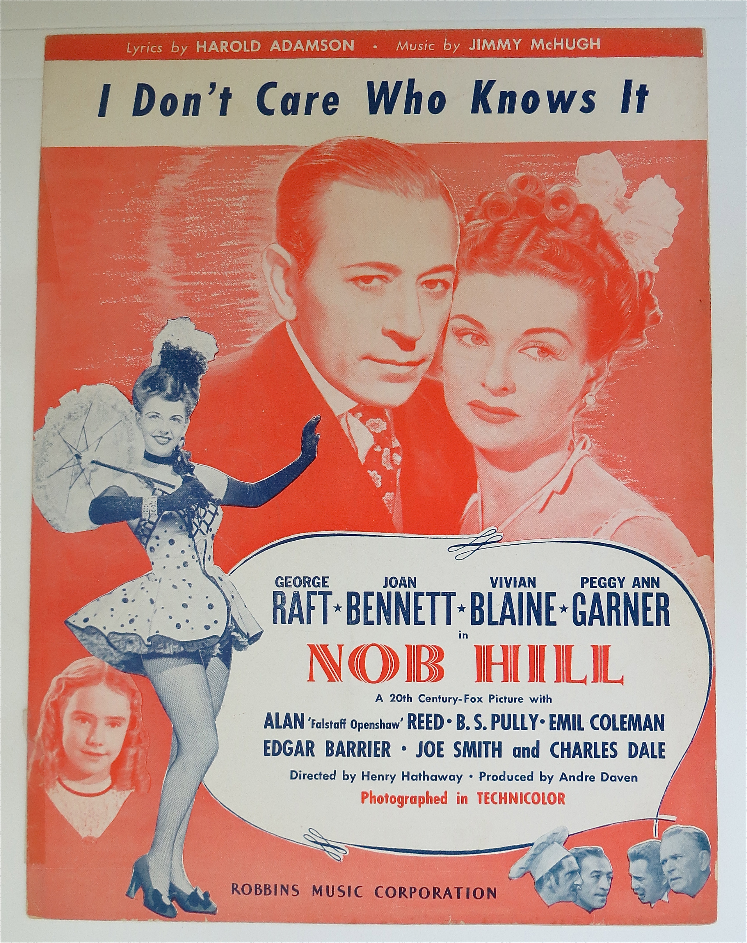 1944 I Don't Care Who Knows It w/ Raft & Bennett