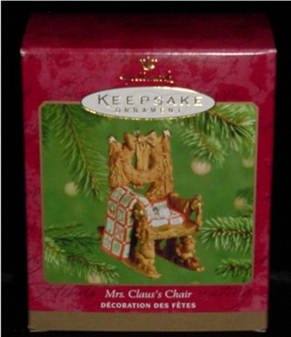 Mrs. Claus's Chair Hallmark Ornament