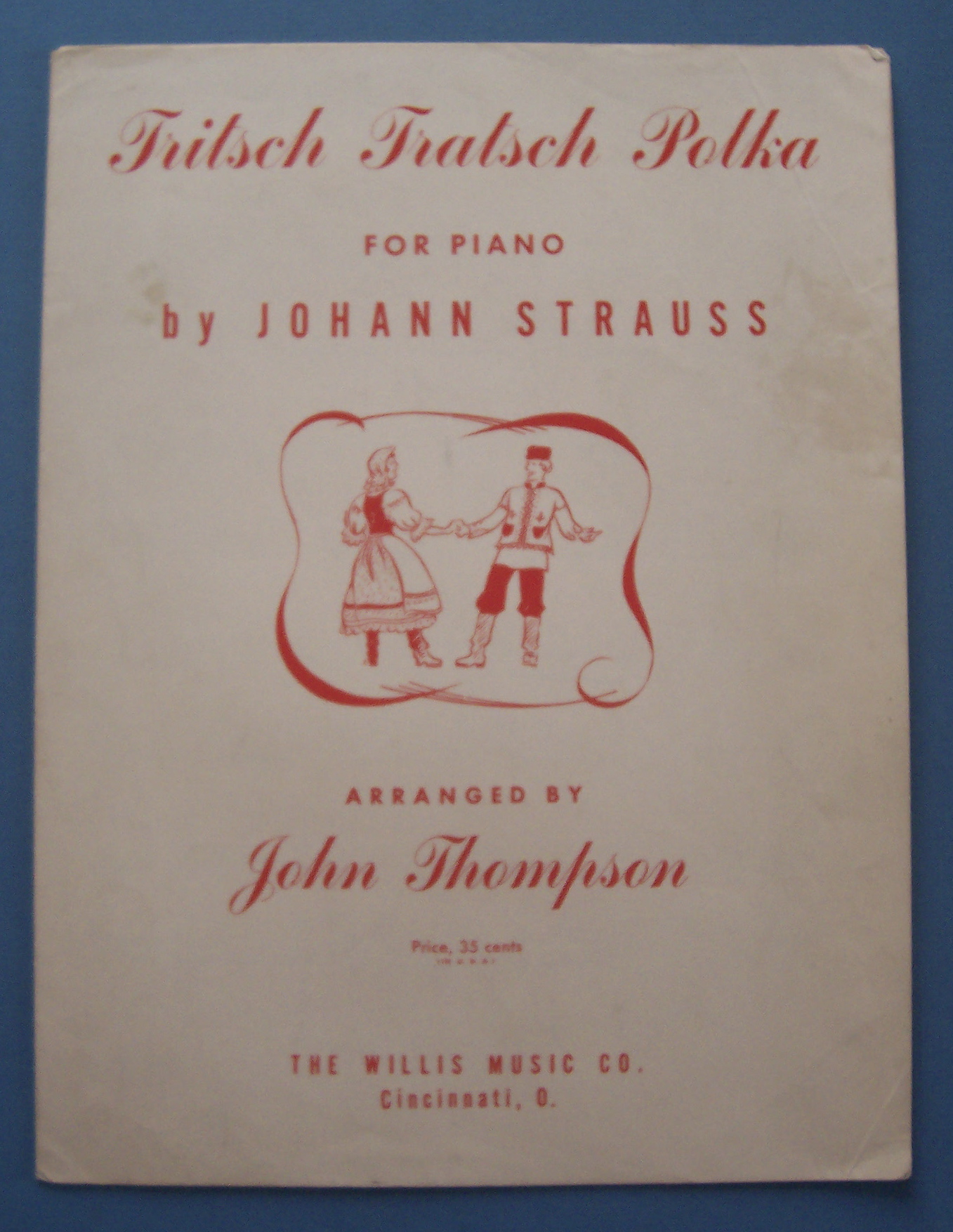 Sheet Music For 1955 Tritsch Tratsch Polka