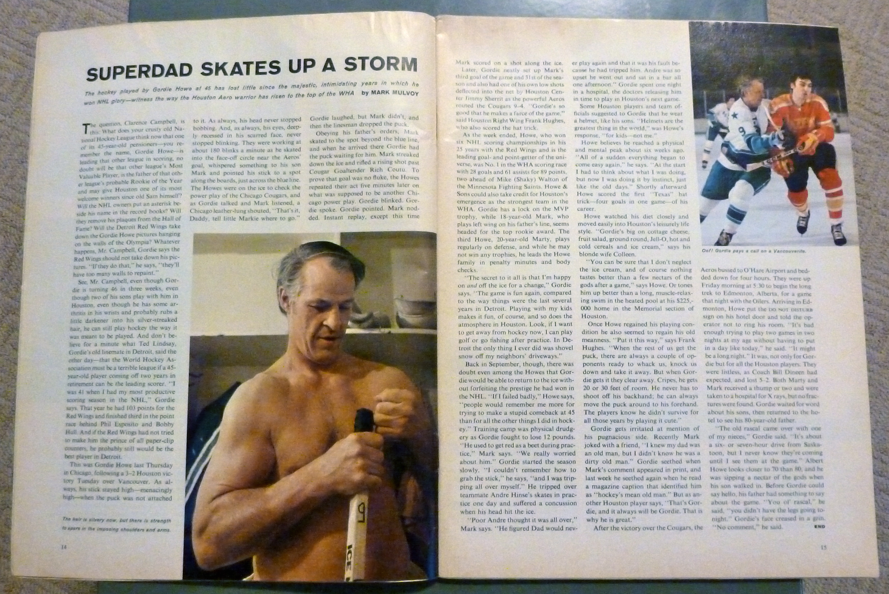 Sports Illustrated Magazine-March 11, 1974-Gordie Howe