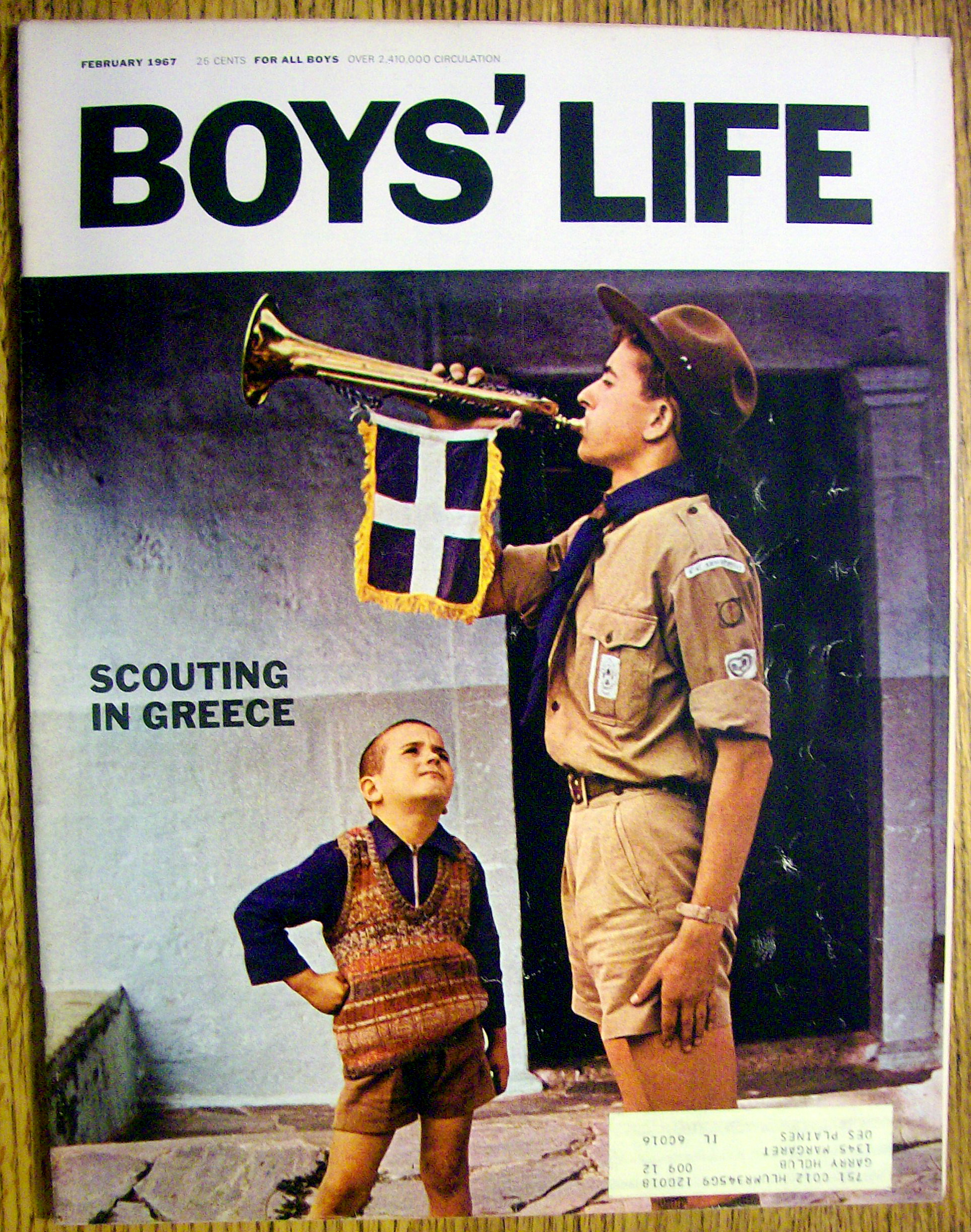 Boys Life Magazine-February 1967-Jump! By Ozzie Sweet
