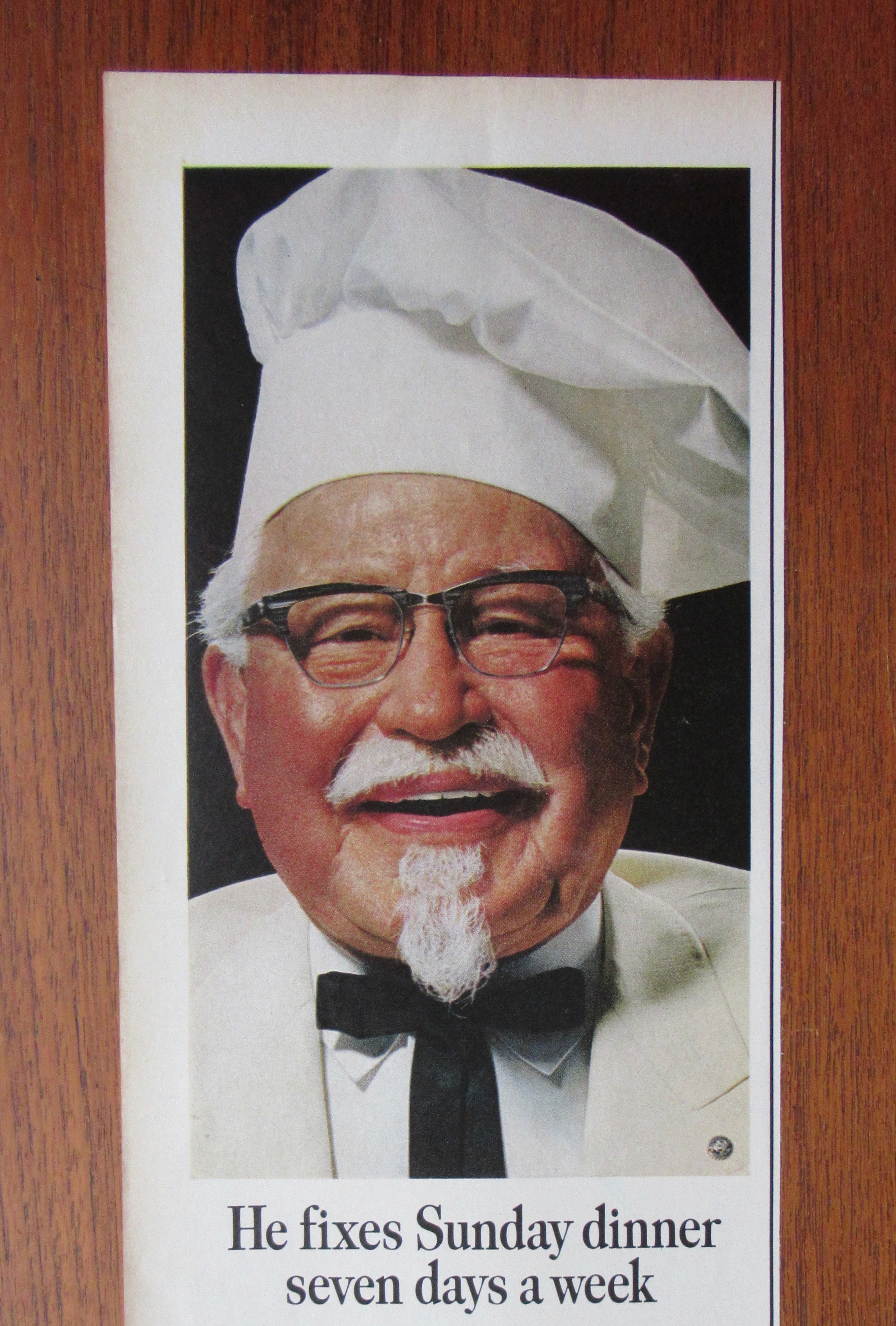 1967 Kentucky Fried Chicken with Colonel Sanders