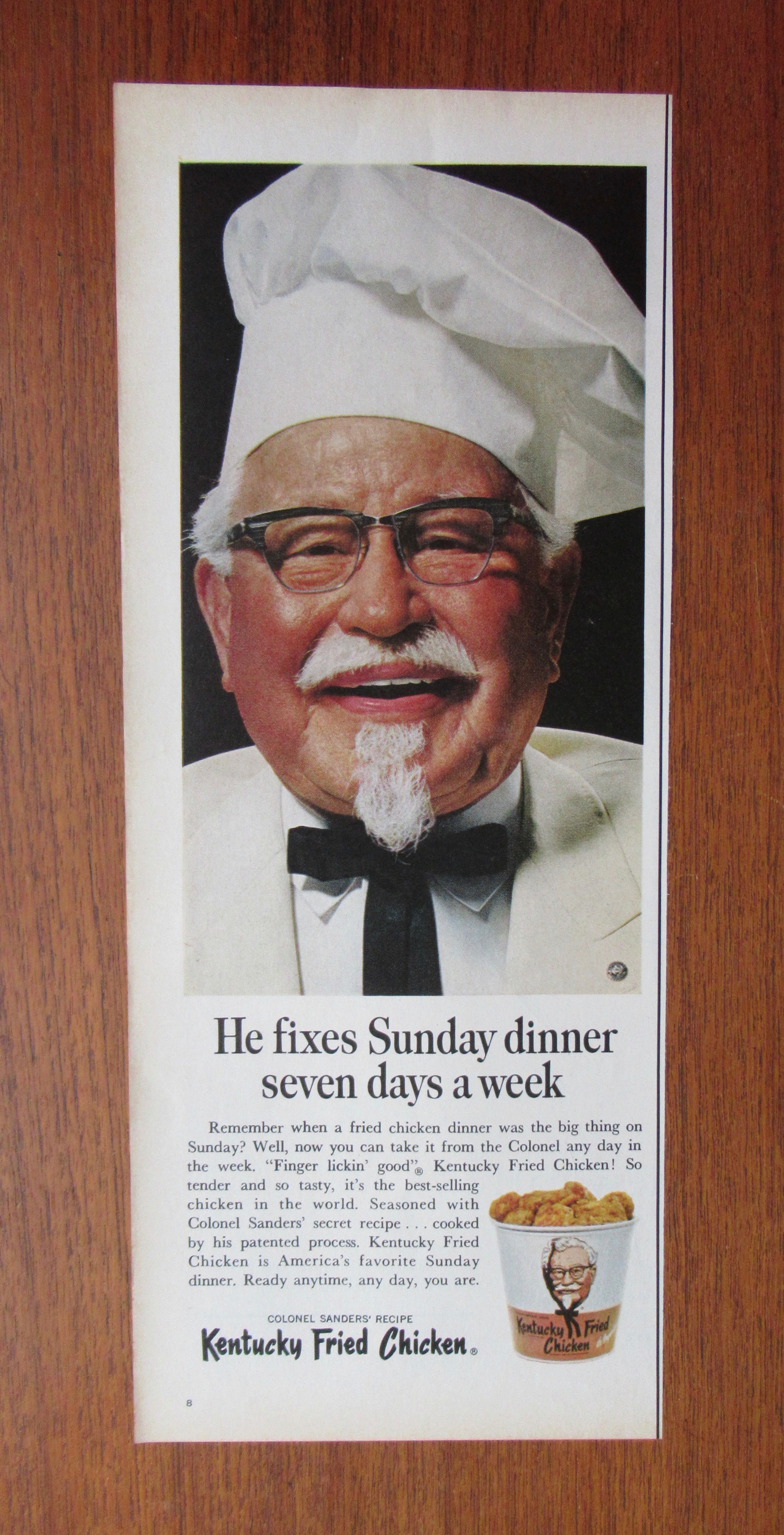 1967 Kentucky Fried Chicken with Colonel Sanders