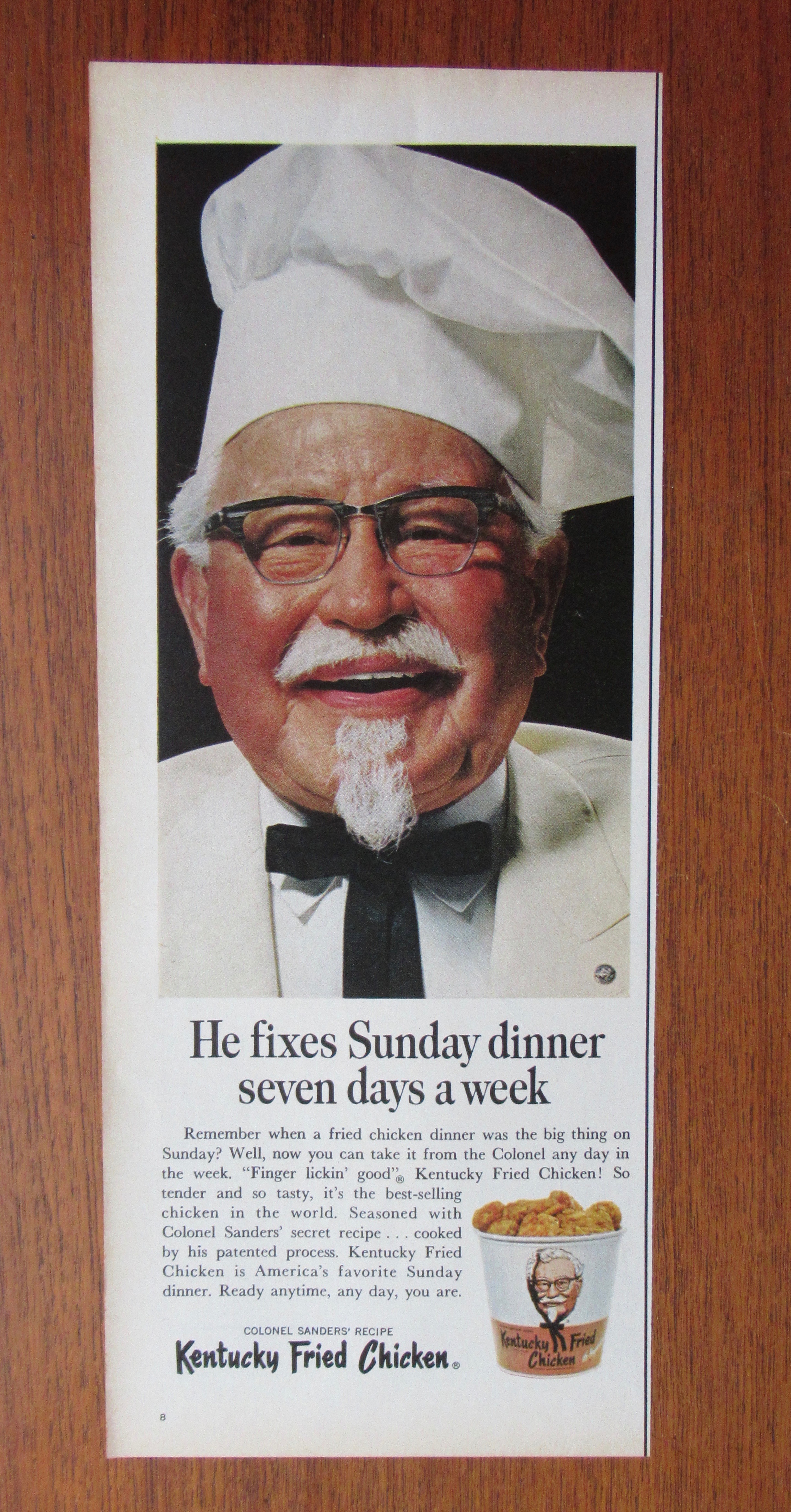 1967 Kentucky Fried Chicken with Colonel Sanders
