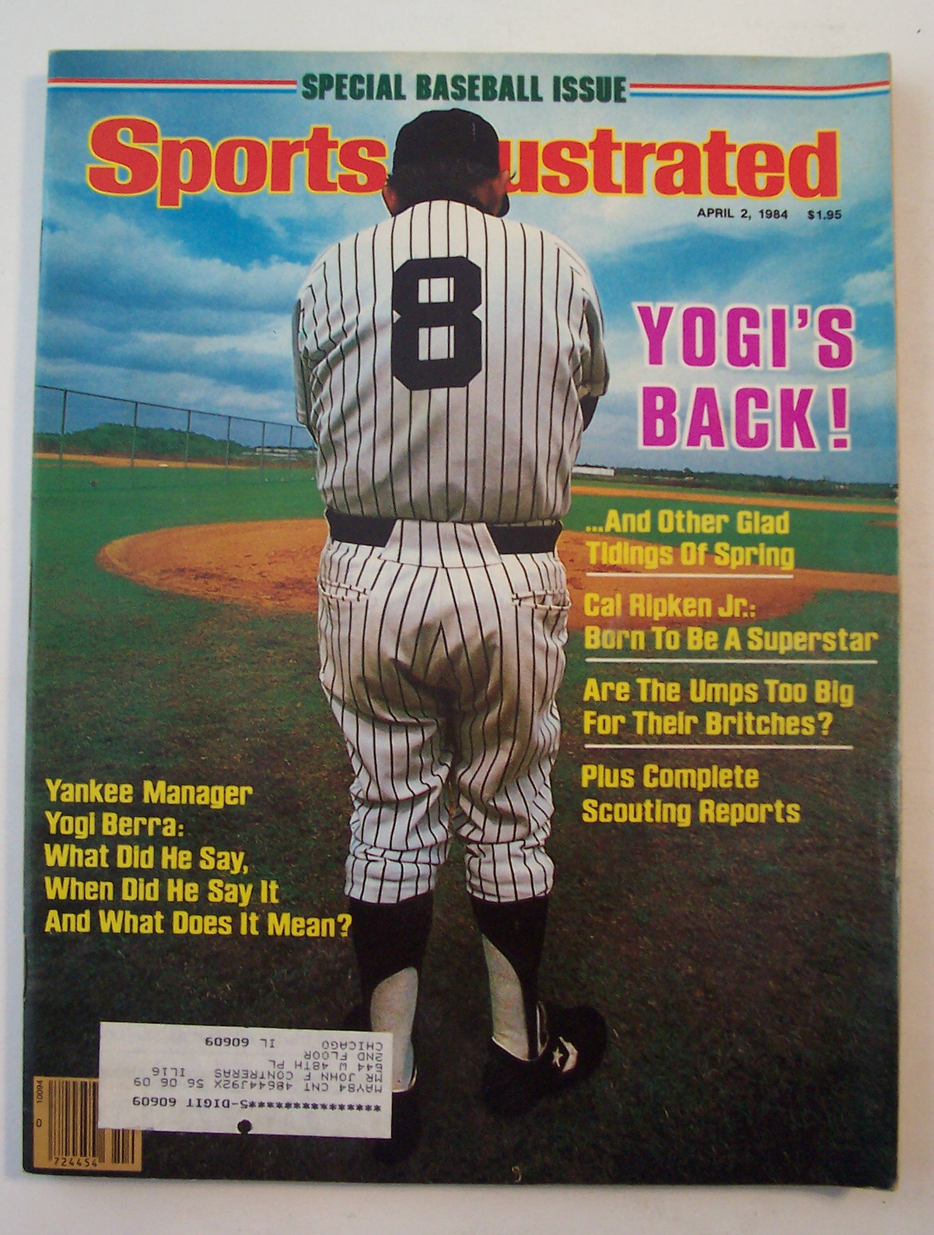 Sports Illustrated Magazine-April 2, 1984-Yogi's Back!
