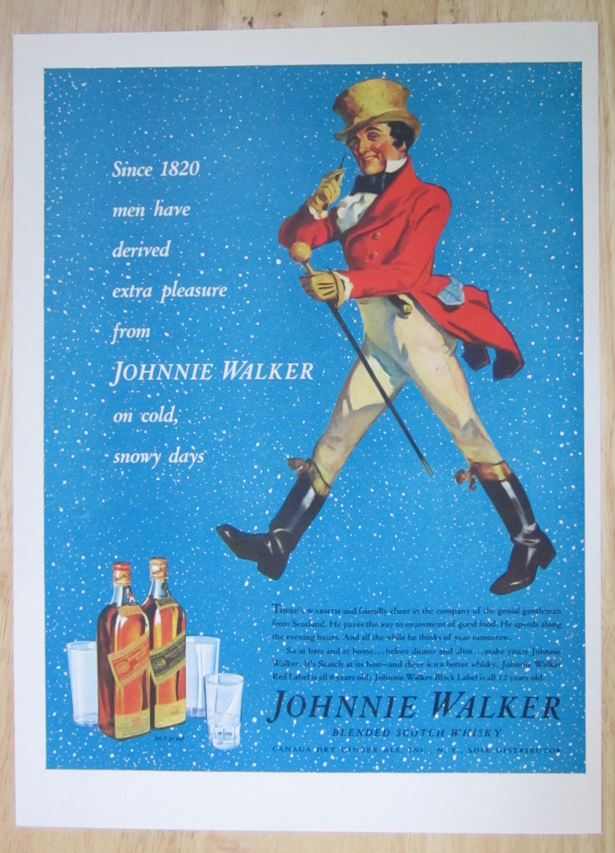 1937 Johnnie Walker Whiskey with Johnnie Walker