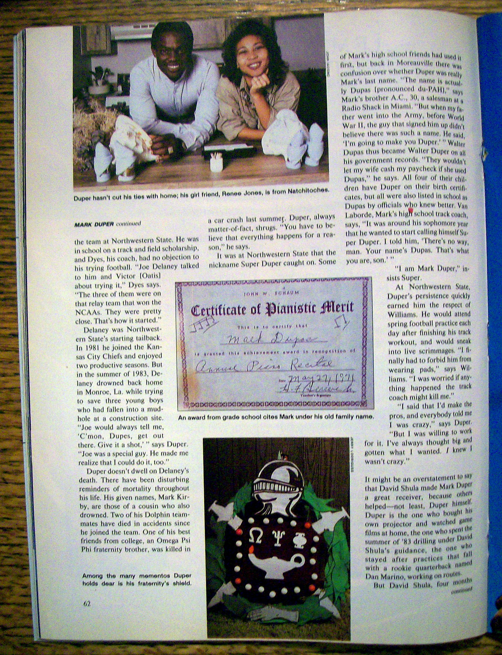 Sports Illustrated Magazine-November 19, 1984-M. Duper