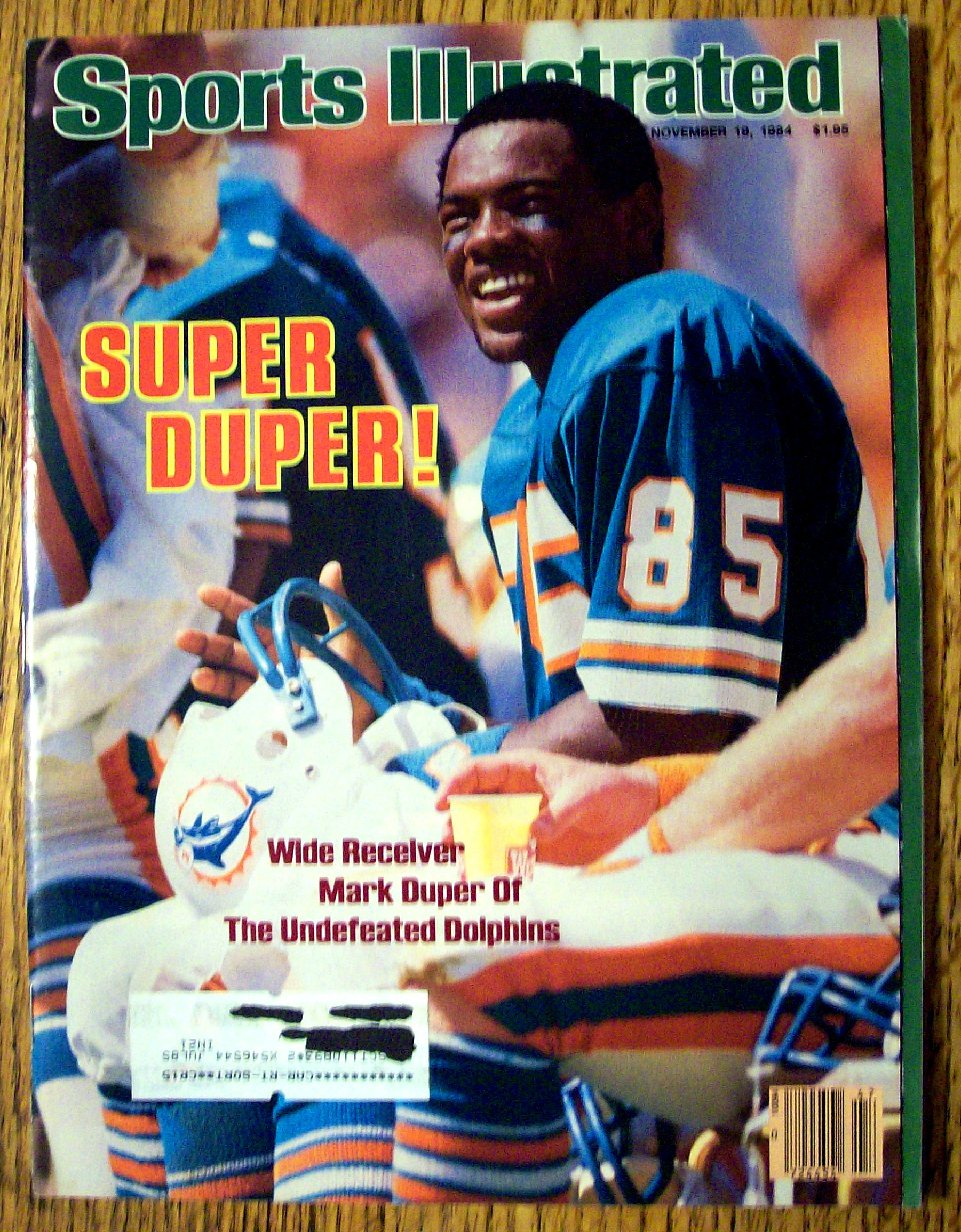 Sports Illustrated Magazine-November 19, 1984-M. Duper