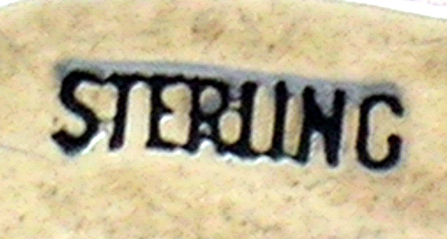 Navajo Sterling Silver Thunderbird  Signed JLG Pin