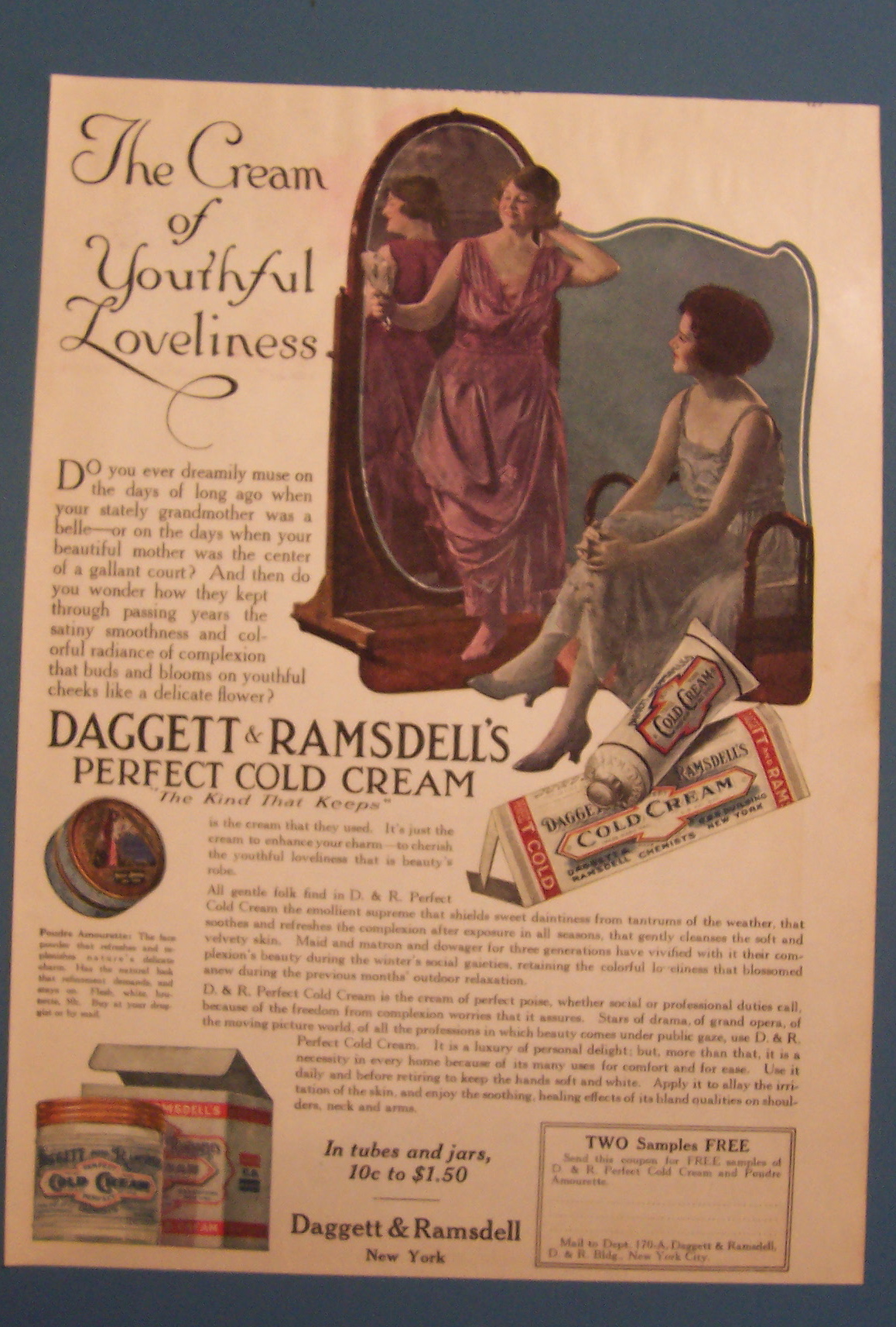 1919  Daggett & Ramsdell's Perfect Cold Cream