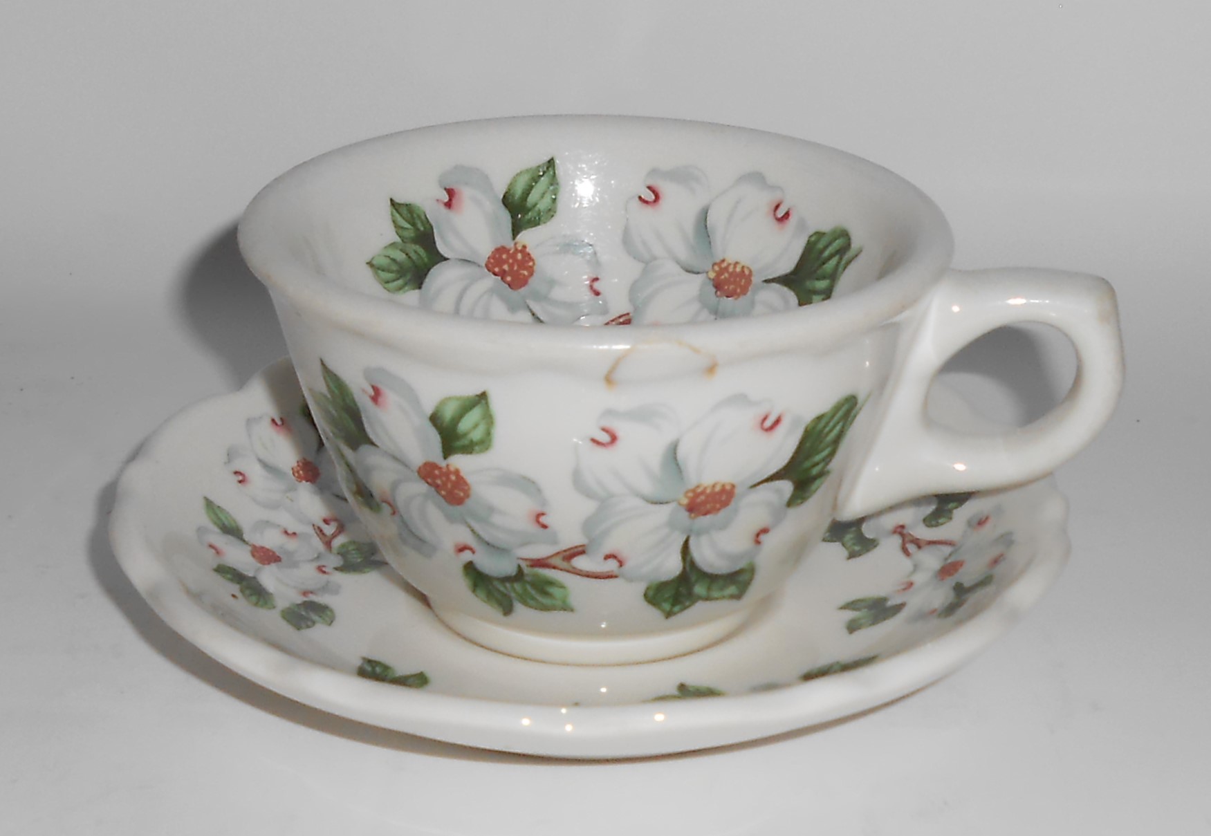 Syracuse China Restaurant Ware Dogwood Cup & Saucer #2
