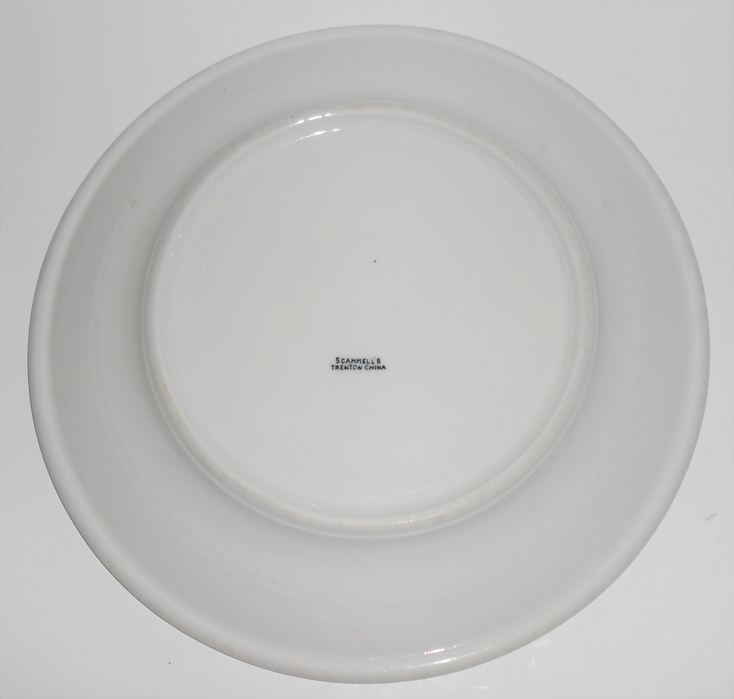 Scammell's Restaurant China Black Art Deco Dinner Plate