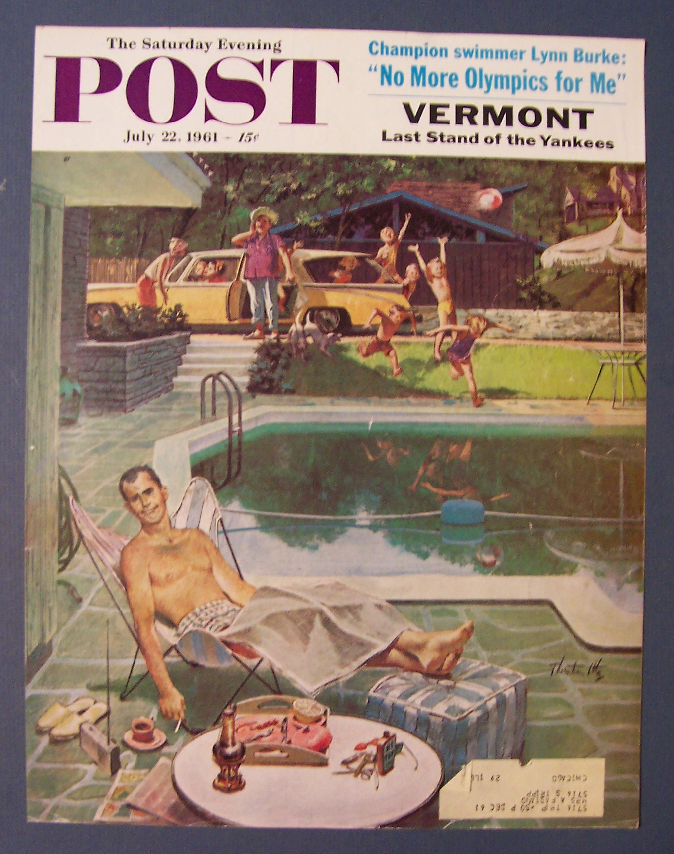 Saturday Evening Post Cover By Utz - July 22, 1961