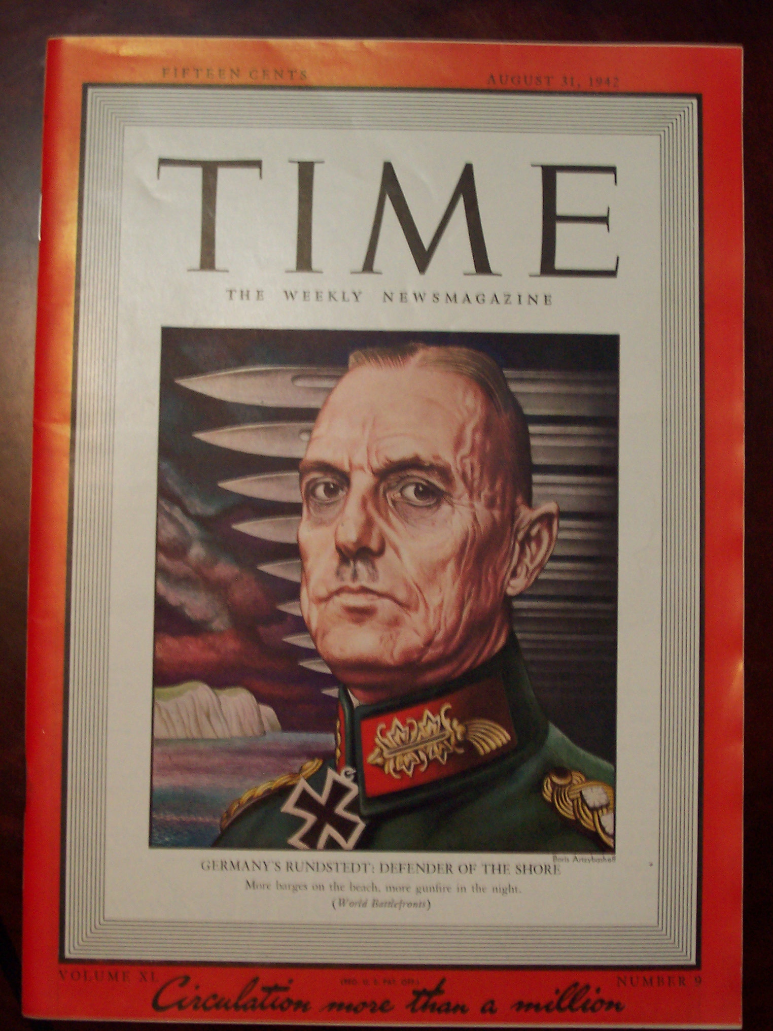 Time Magazine - August 31, 1942 - Rundstedt Cover