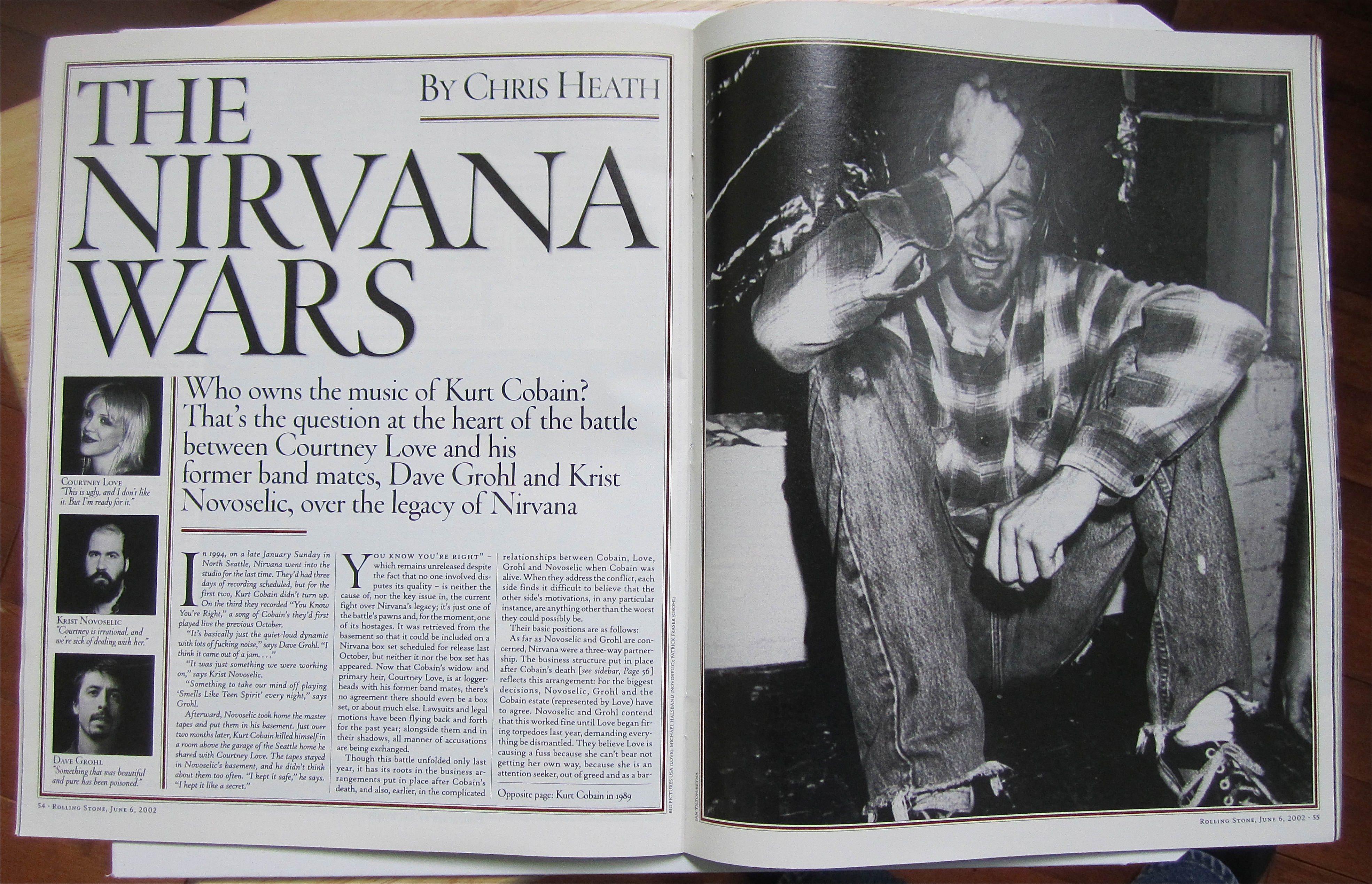 Rolling Stone Magazine June 6, 2002 Kurt Cobain