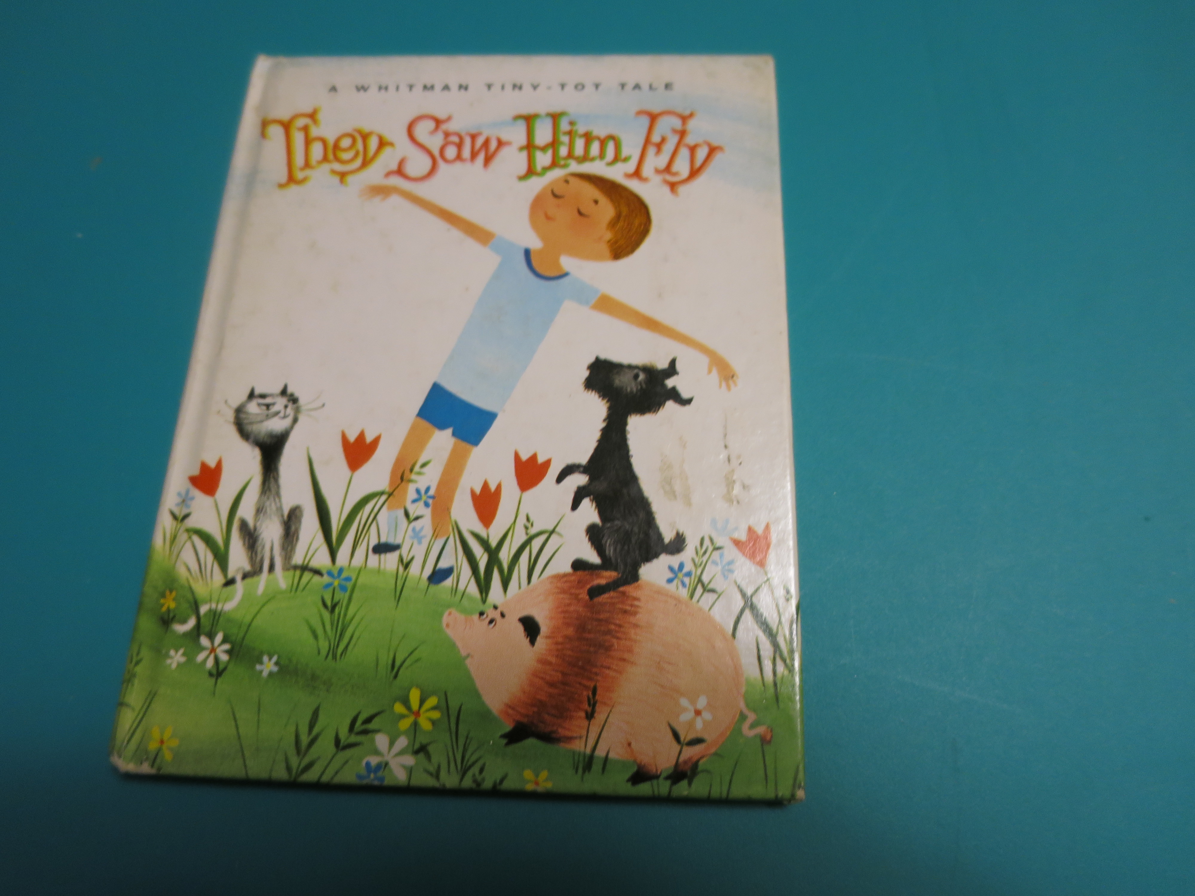 They saw him fly Tiny Tot Tale Book by Margaret Moore 1966