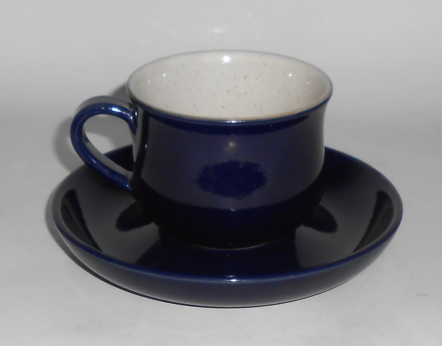 Denby Pottery Stoneware Potpourri Blue Cup & Saucer Set