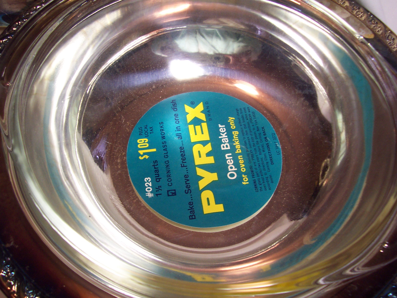 Pyrex Silver Plated Serving Dish Pyrex Insert