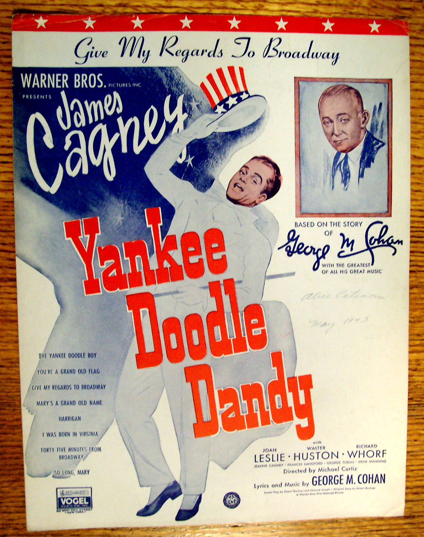 Sheet Music For 1931 Give My Regards To Broadway